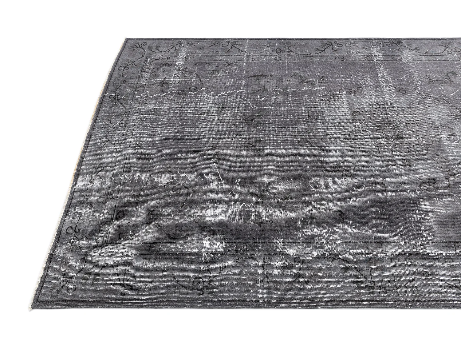 Tapis de laine 155x264 gris Ultra Vintage