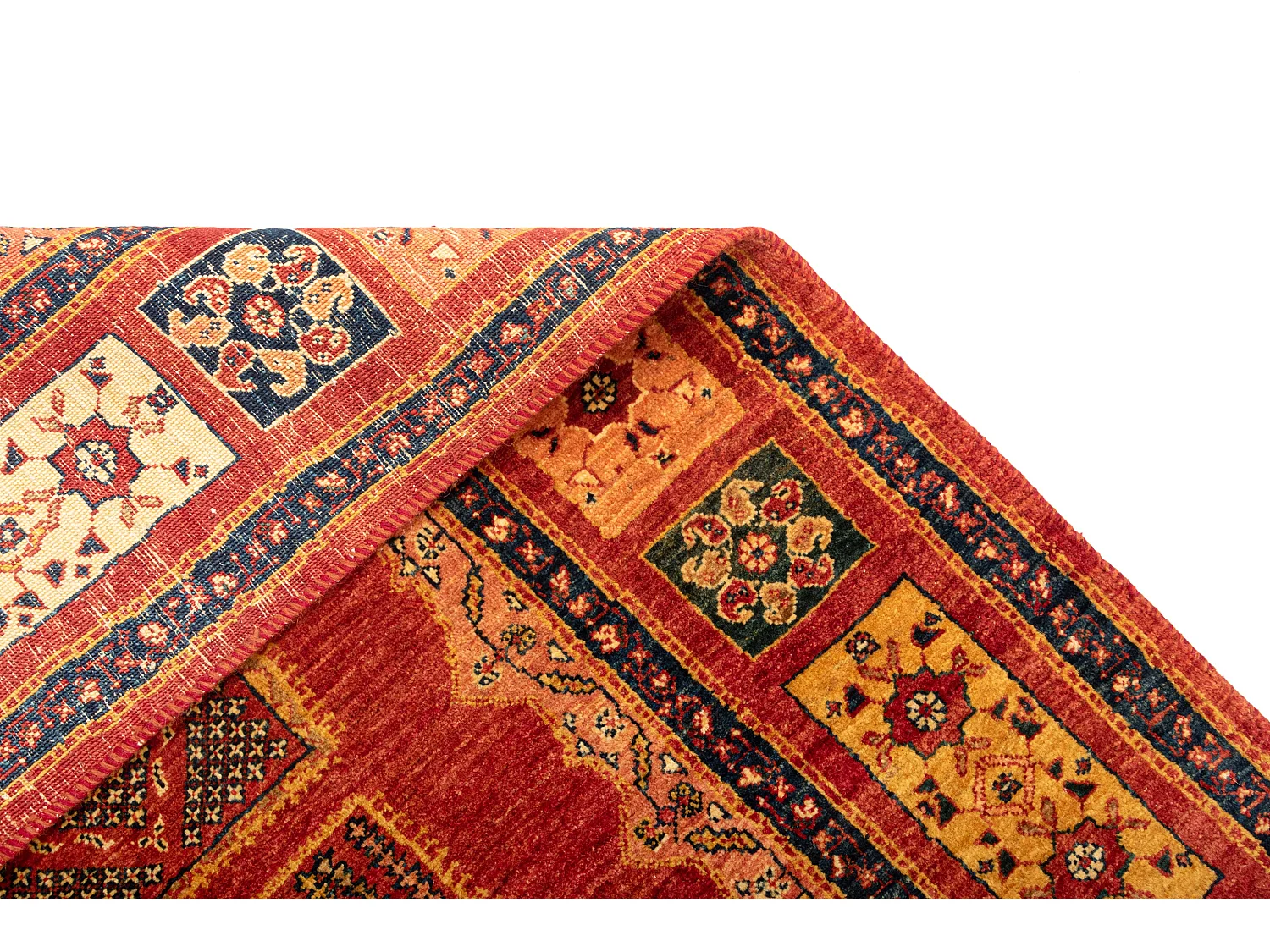 Tapis de laine 108x162 rouge Kashkuli