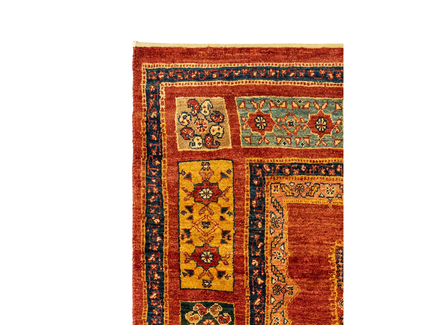 Tapis de laine 108x162 rouge Kashkuli