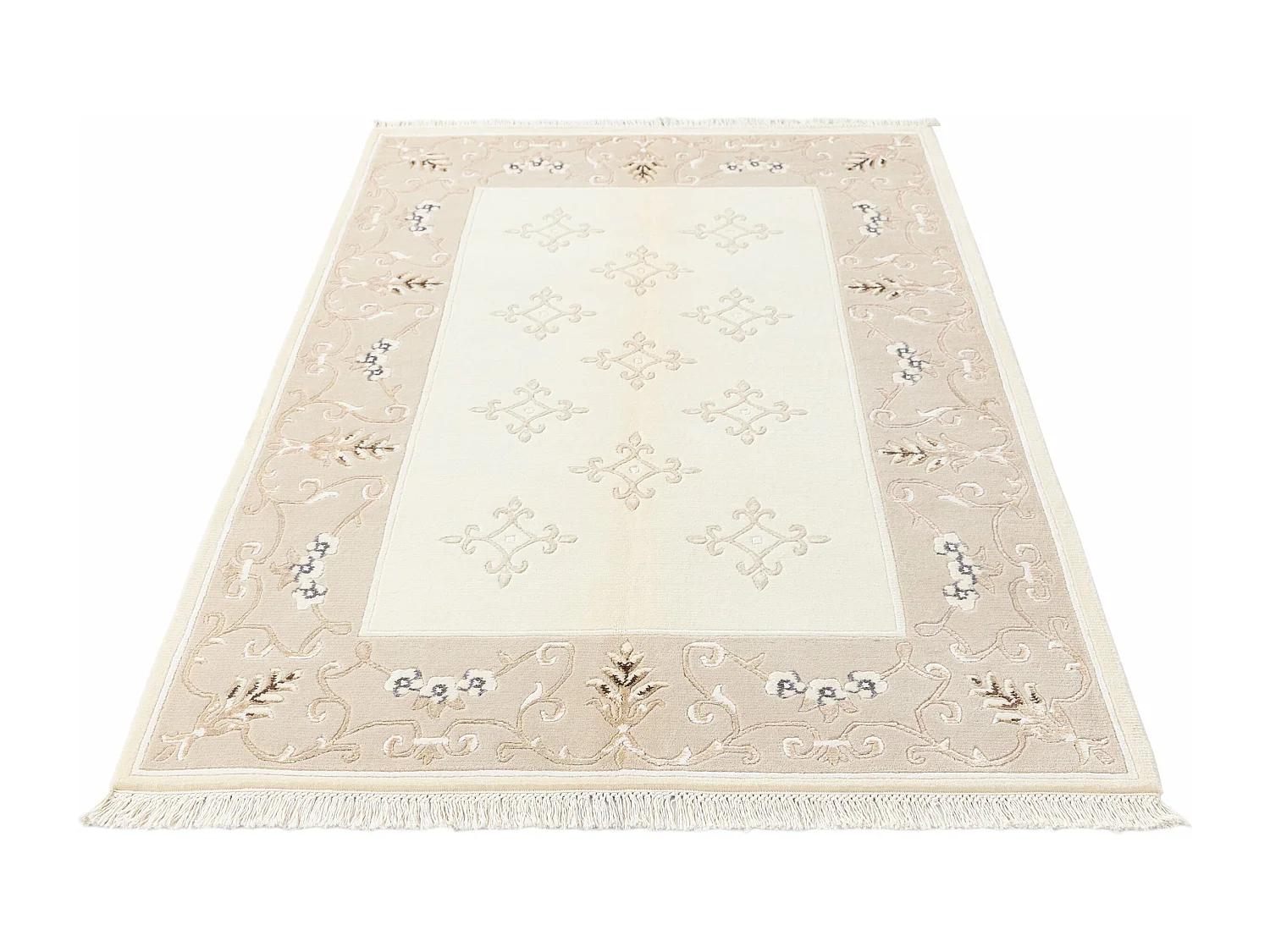 Wollteppich 122x188 Beige Darya
