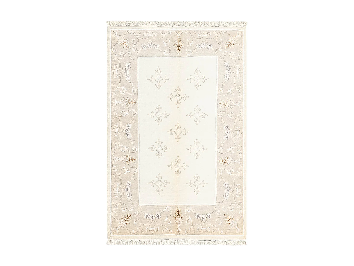 Wollteppich 122x188 Beige Darya