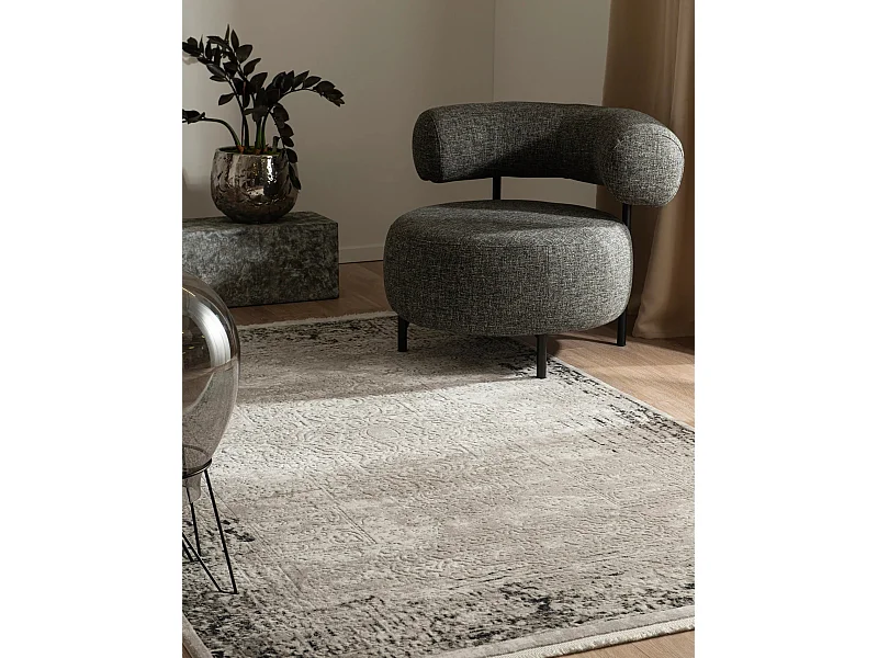Tapis 125x185 gris Davos Elegance