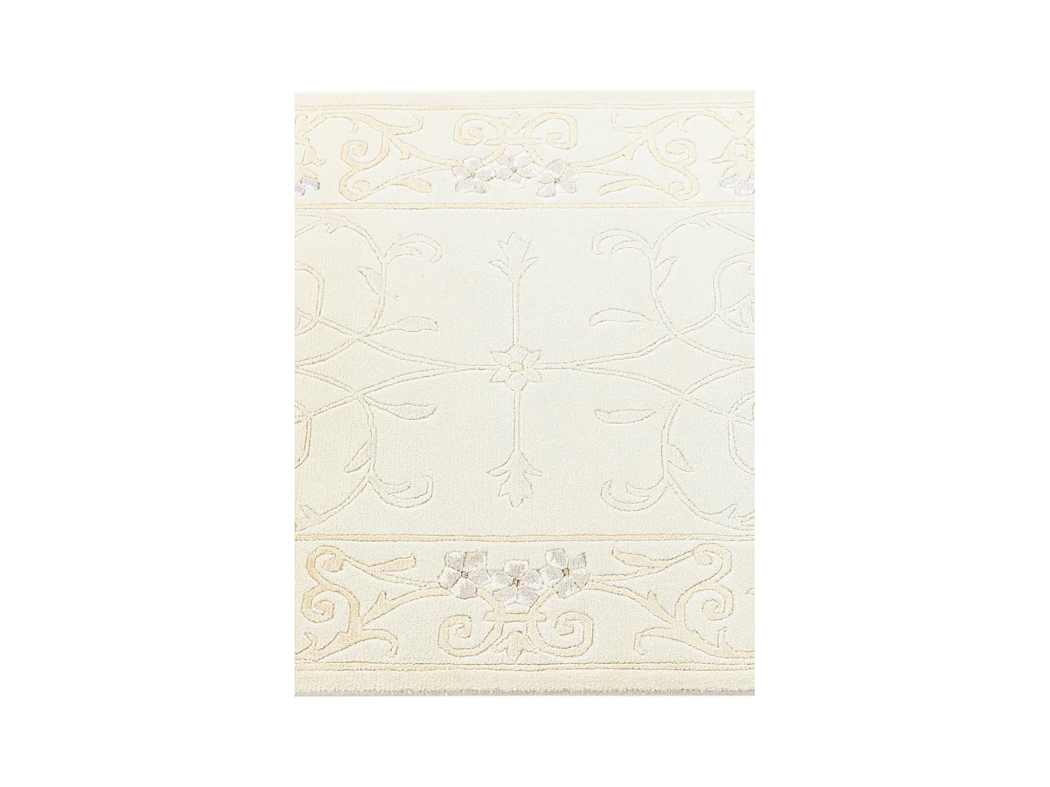 Läufer-Wollteppich 79x201 Beige Darya