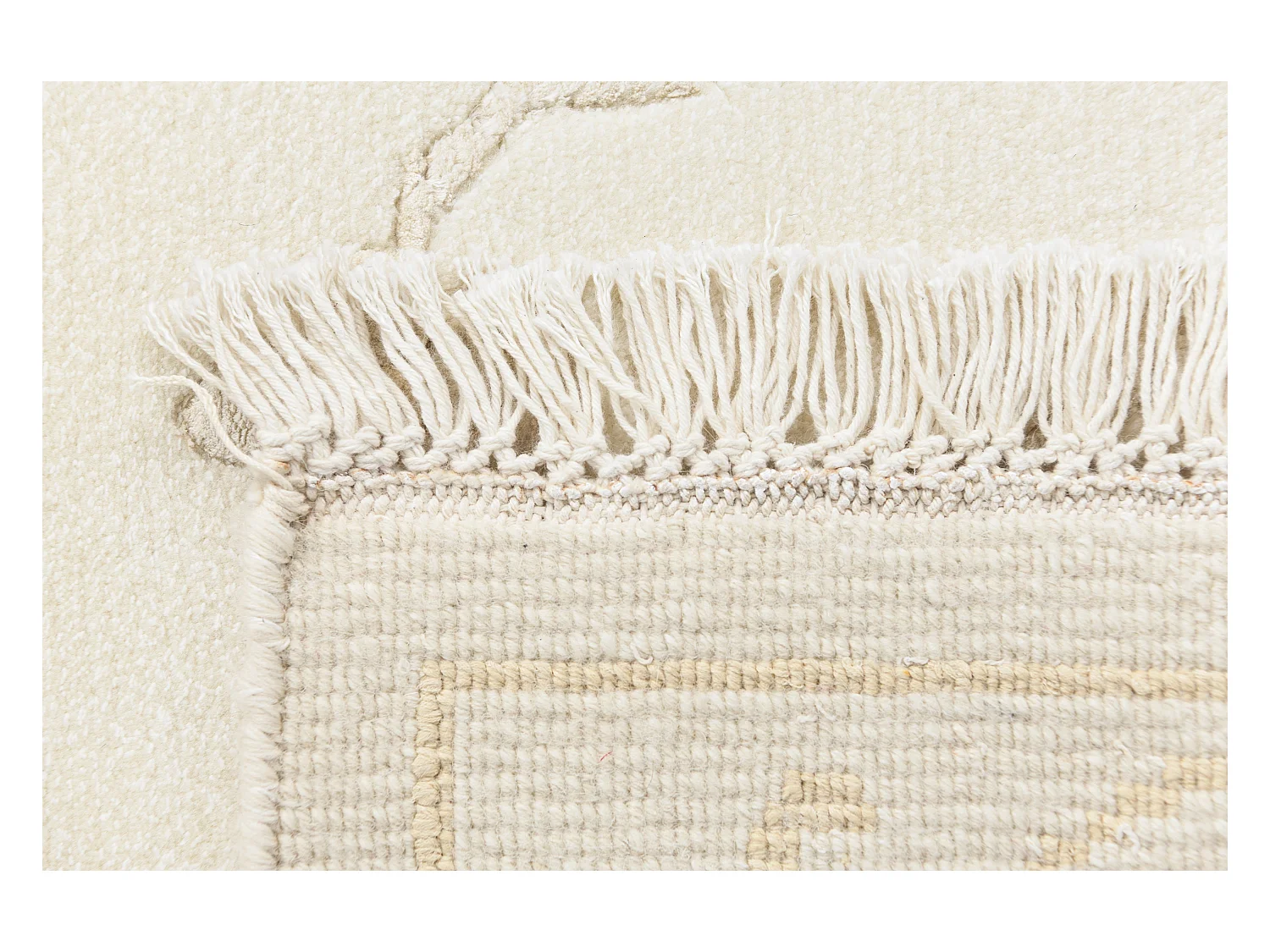 Läufer-Wollteppich 79x201 Beige Darya