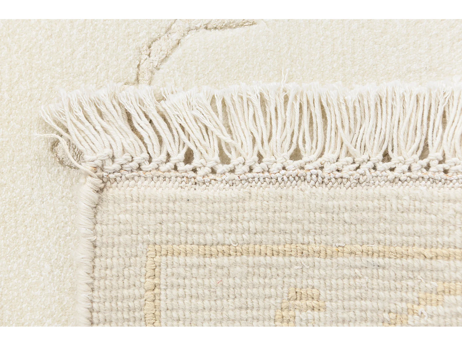 Tapis de couloir en laine 79x201 beige Darya