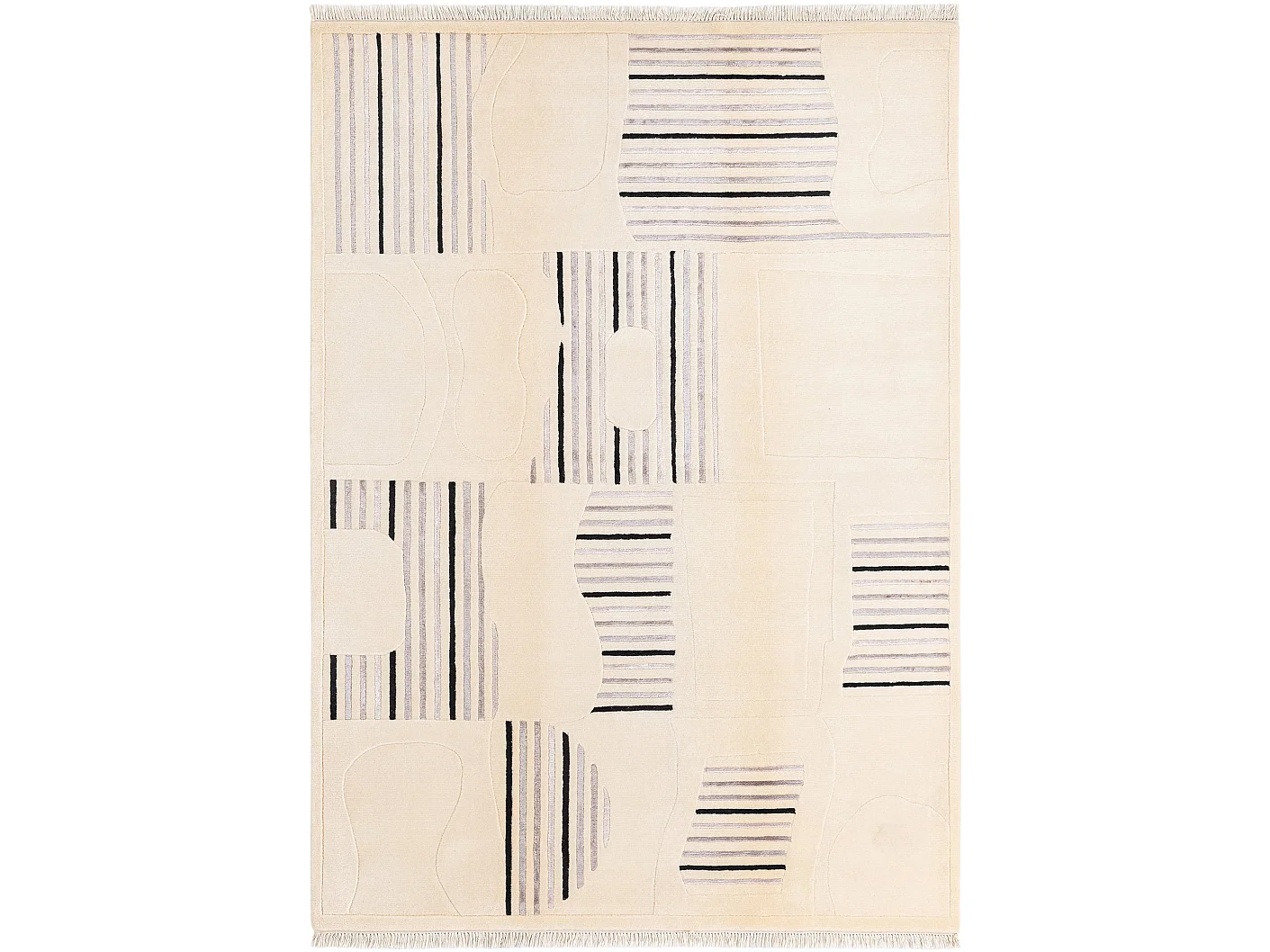 Tapis de laine 173x244 beige Darya