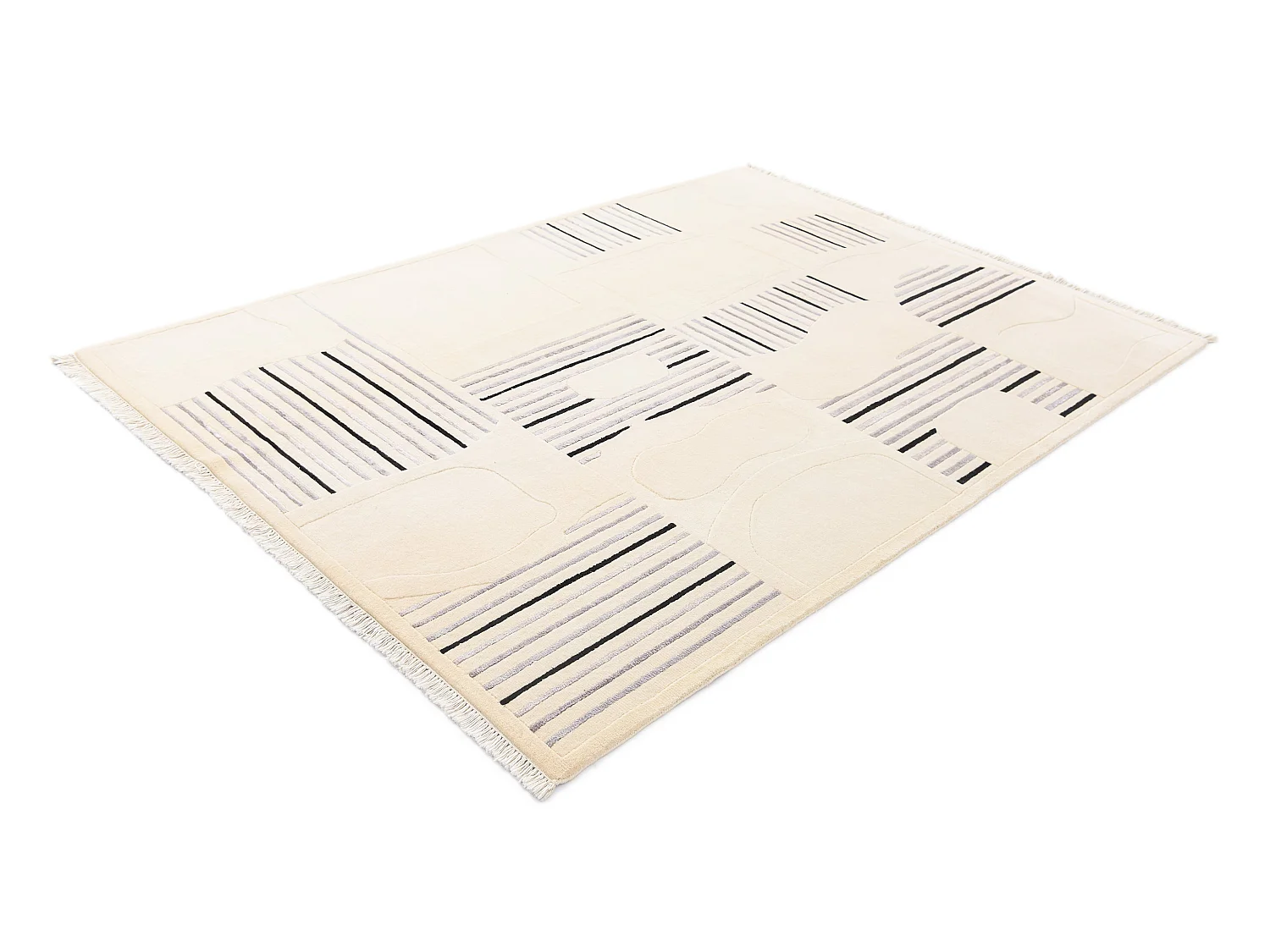 Tapis de laine 173x244 beige Darya