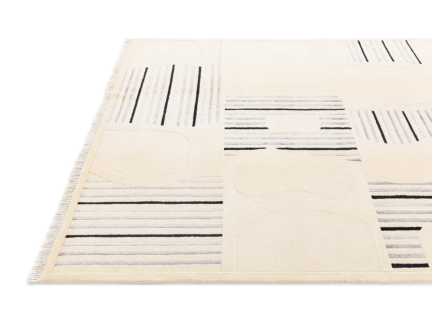 Tapis de laine 173x244 beige Darya
