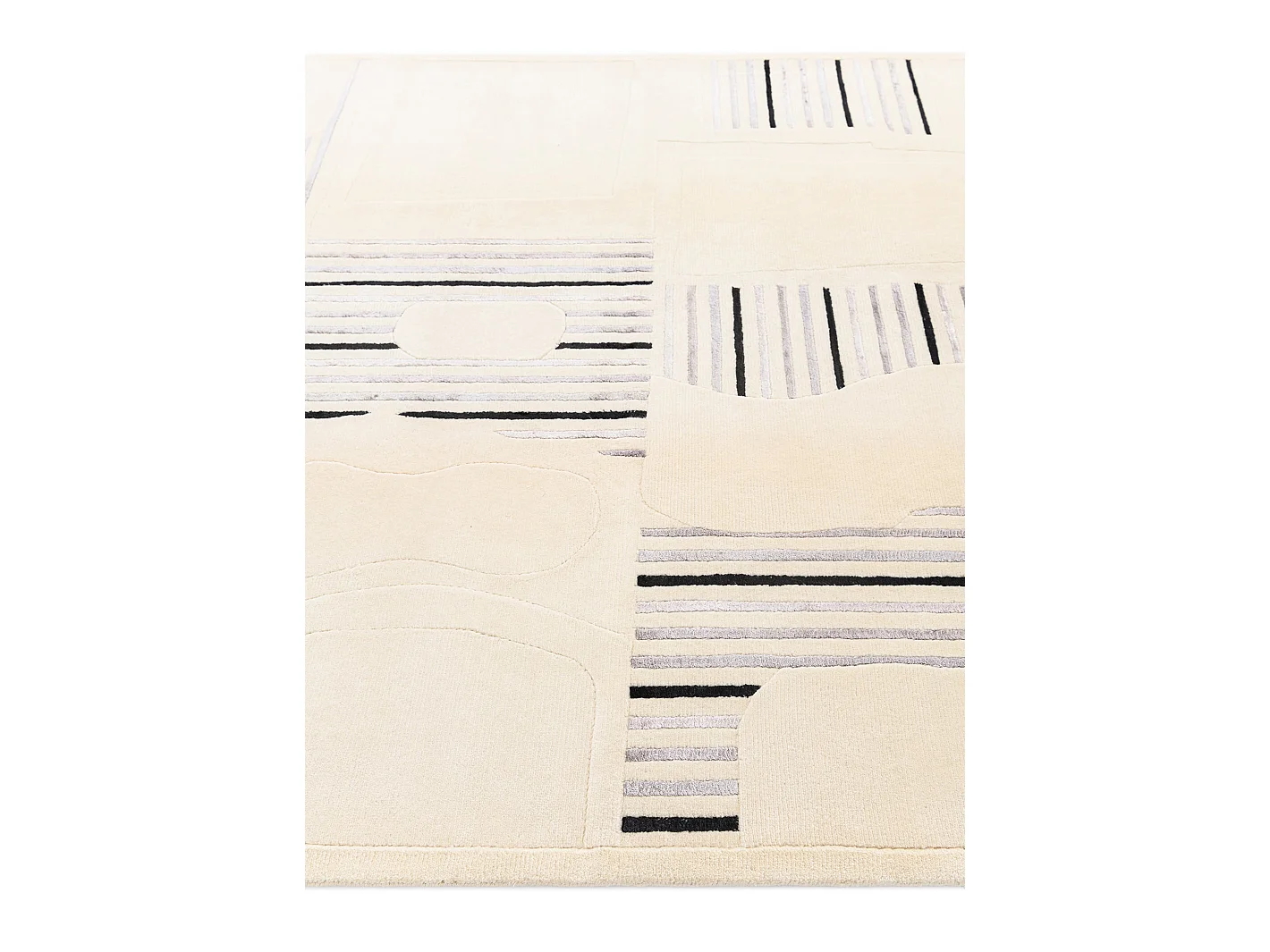 Tapis de laine 173x244 beige Darya