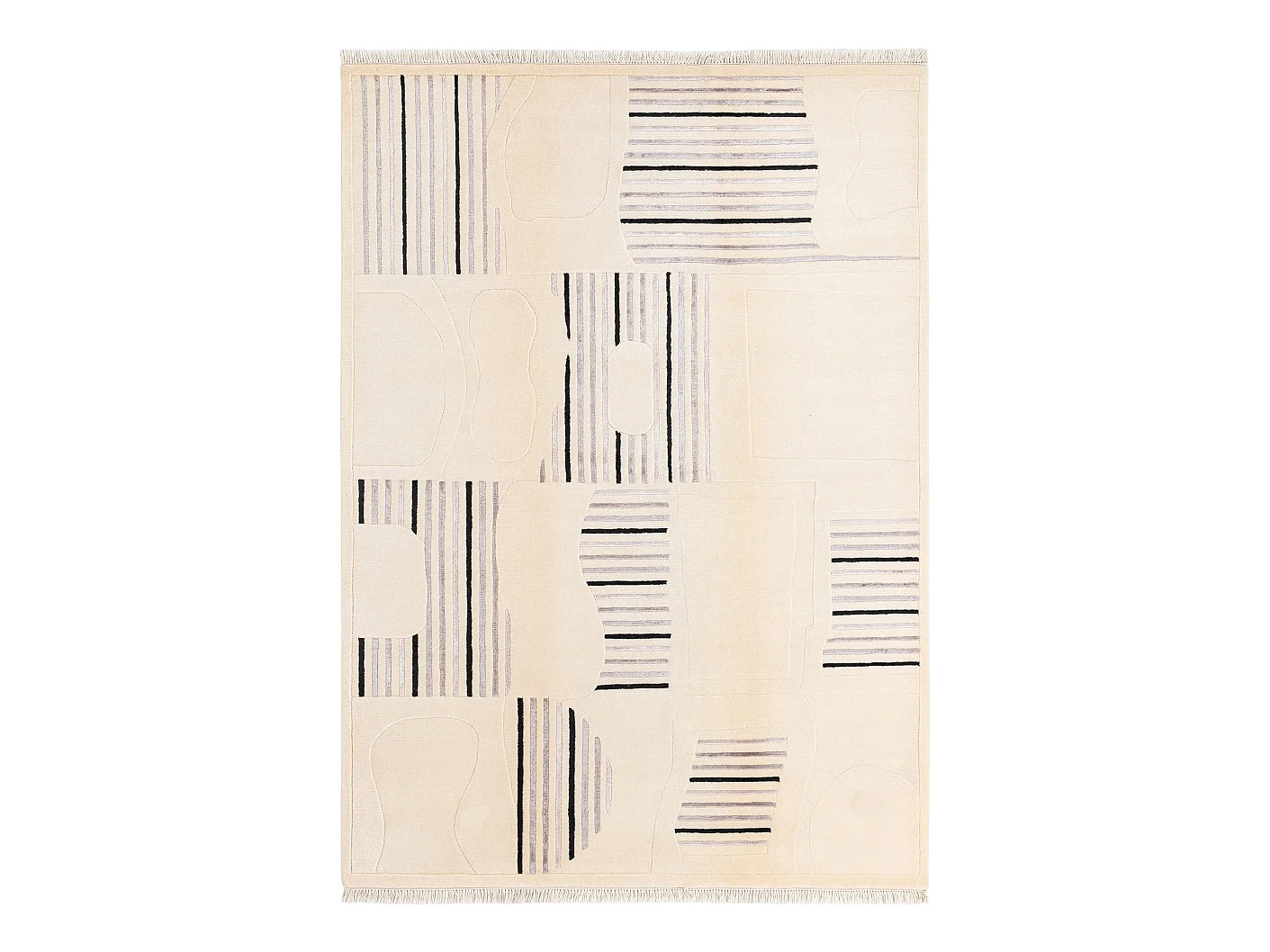 Tapis de laine 173x244 beige Darya