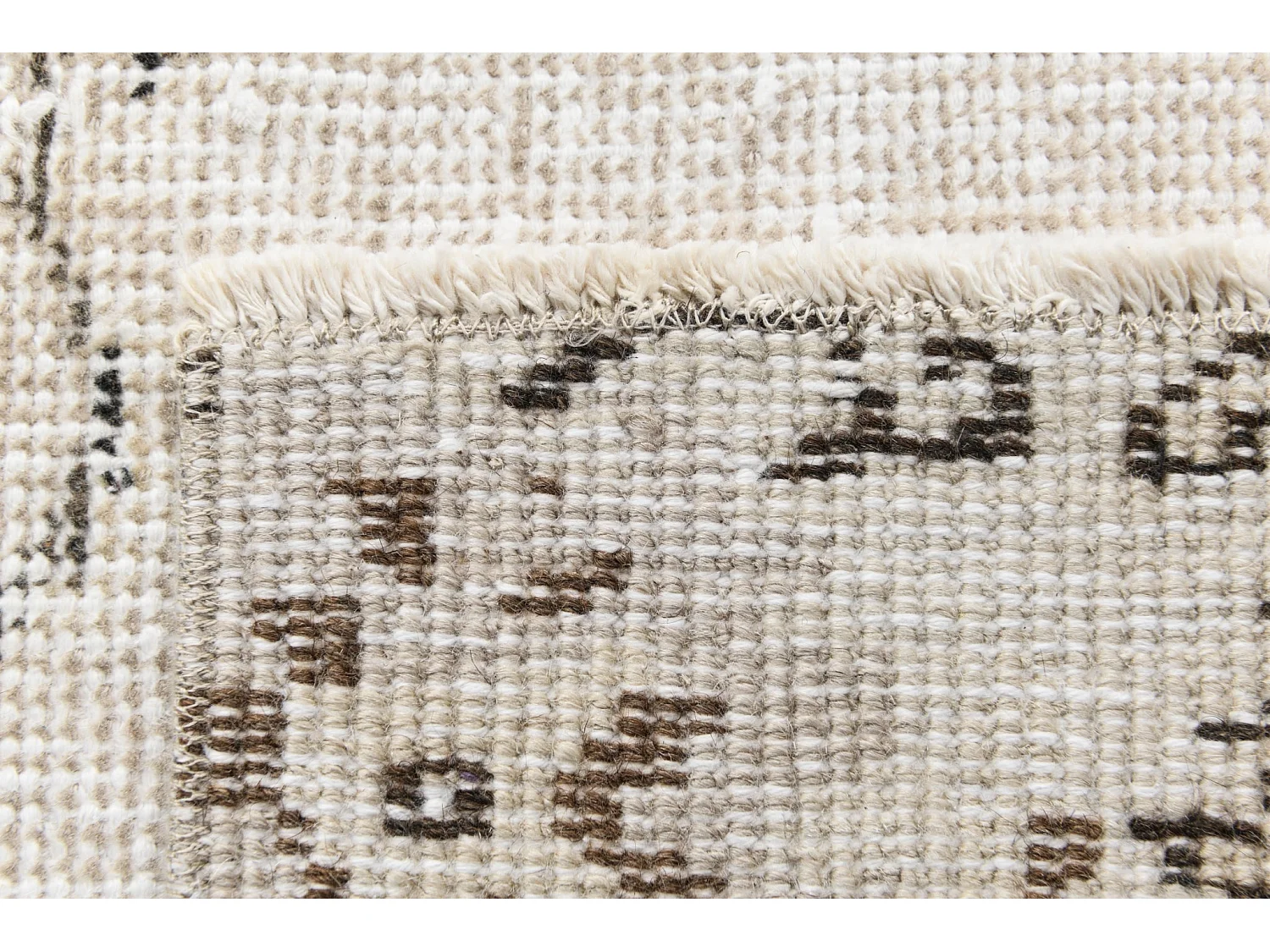 Tapis de laine 155x272 beige Ultra Vintage