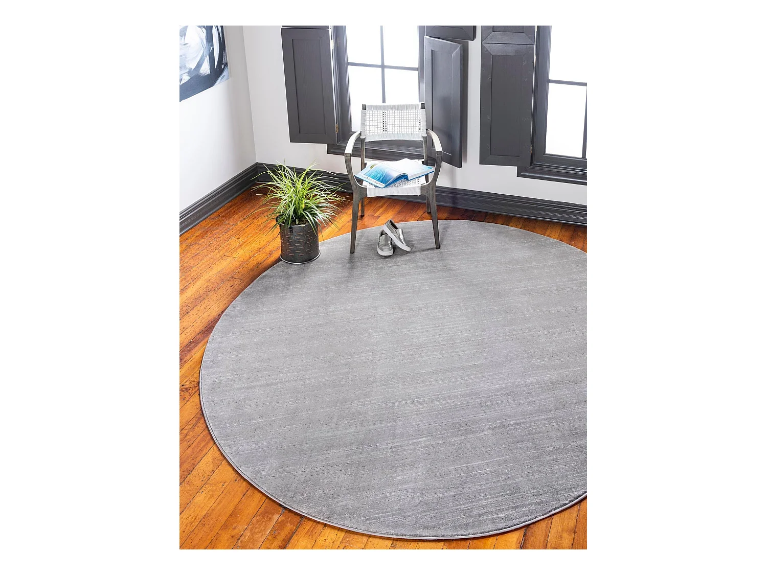 Tapis 160x160 Gris Bellevue