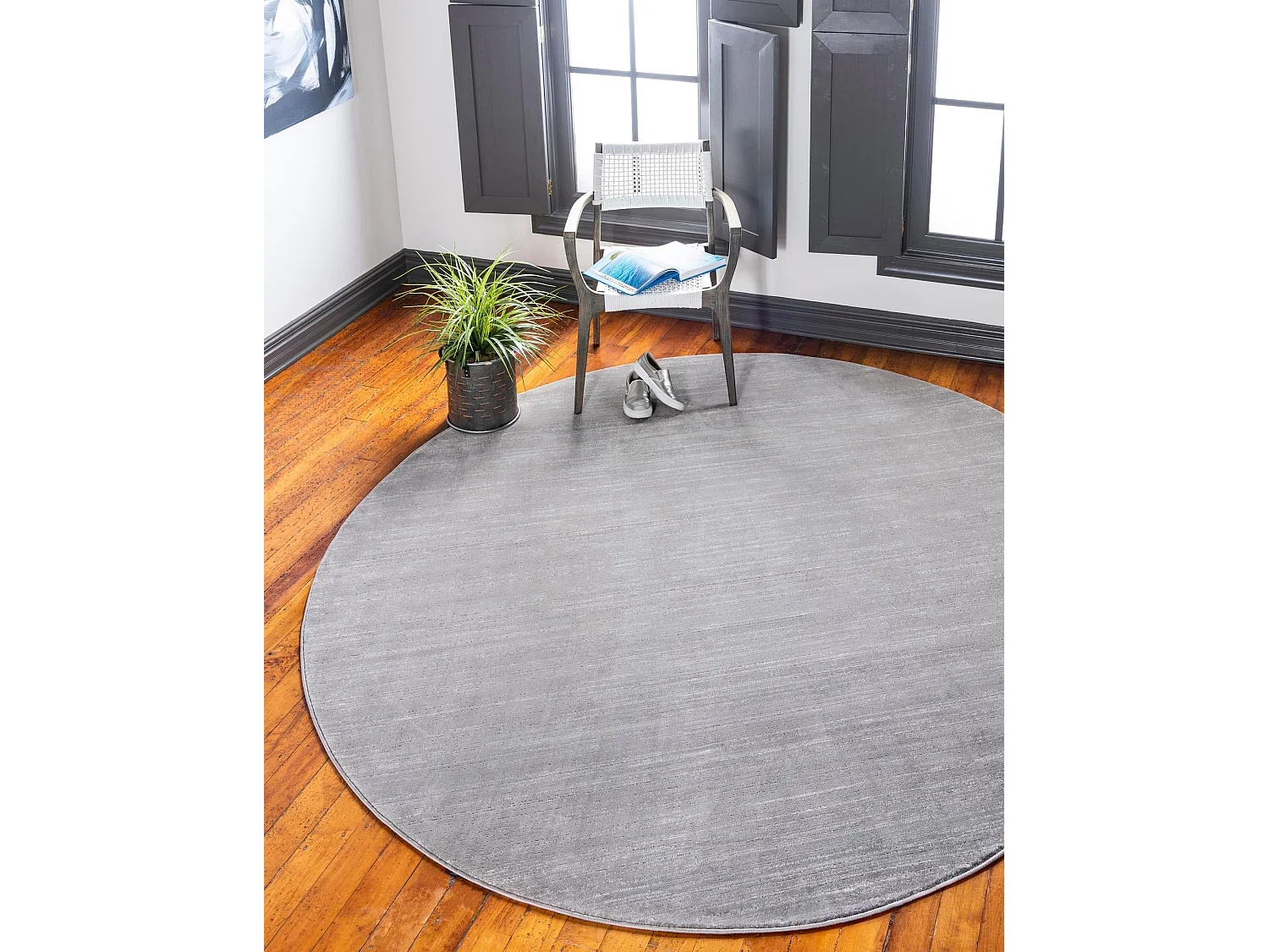 Tapis 160x160 Gris Bellevue