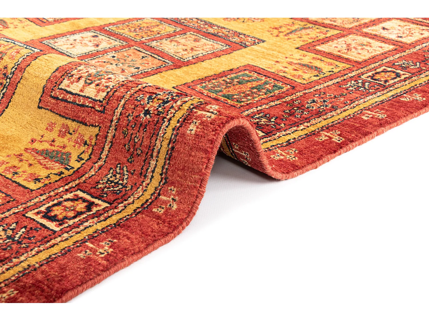 Tapis de laine 100x159 rouge Kashkuli