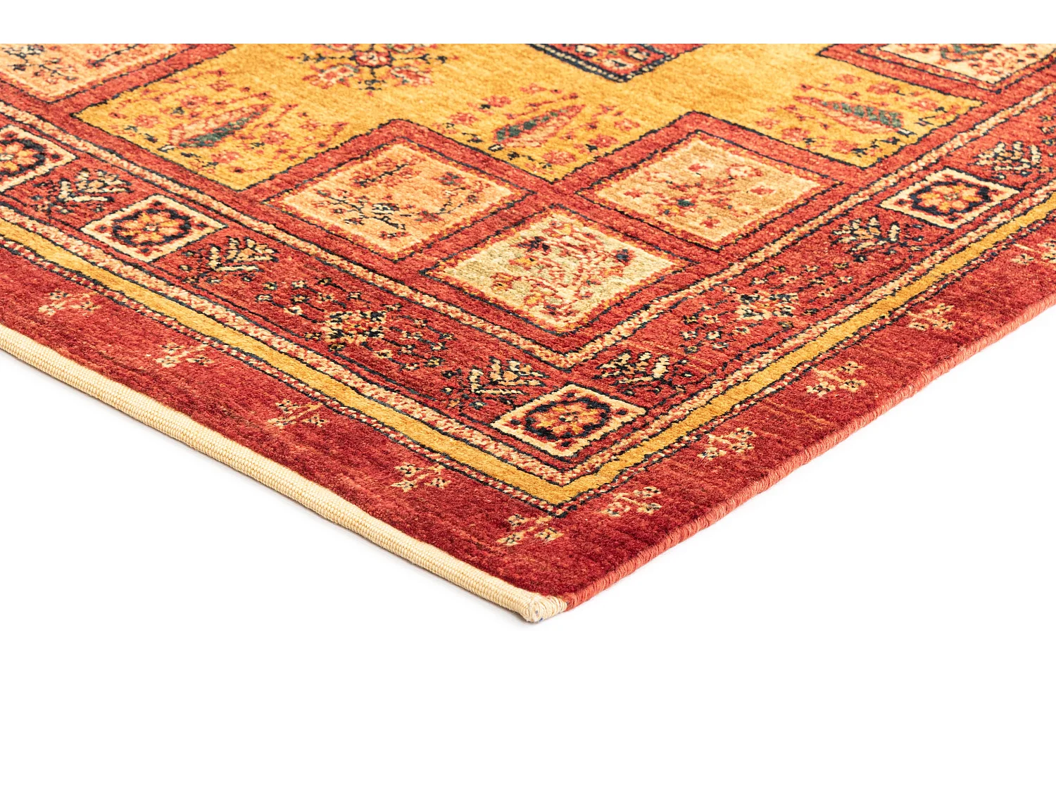 Tapis de laine 100x159 rouge Kashkuli