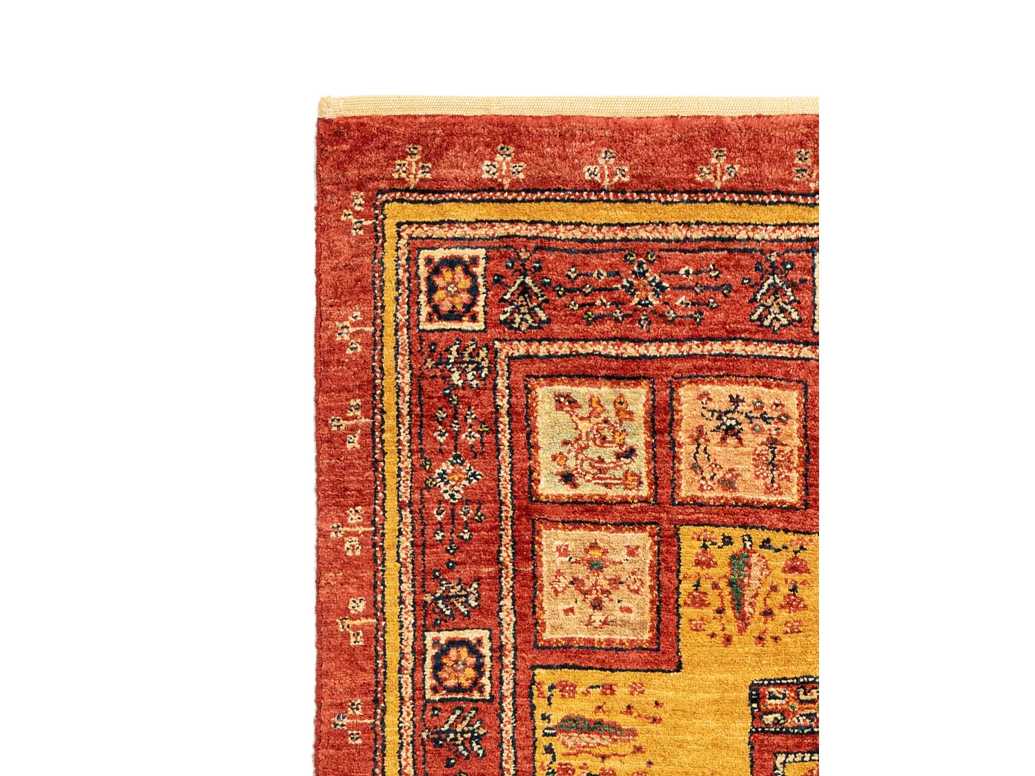Tapis de laine 100x159 rouge Kashkuli