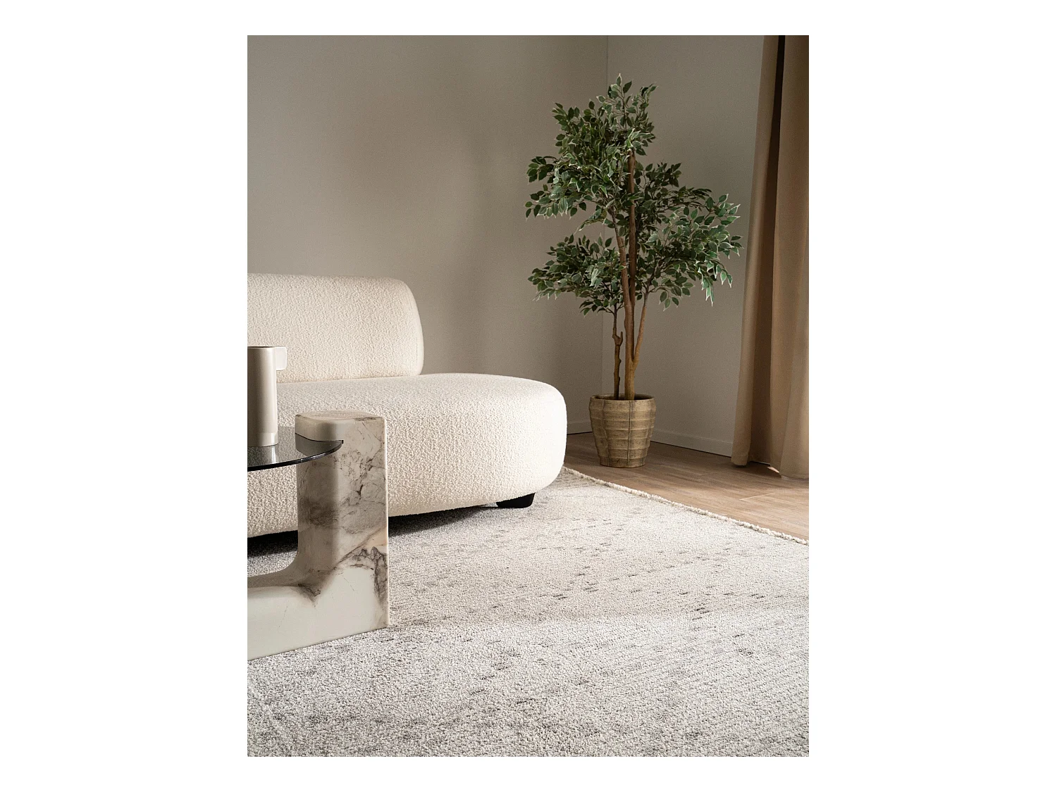 Tapis 125x185 gris St. Gallen Folklore