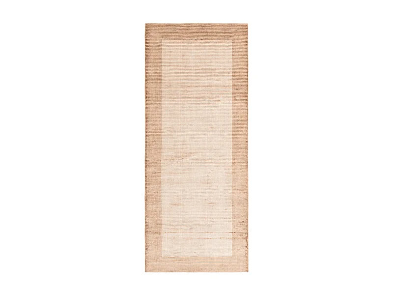Läufer-Wollteppich 81x201 Braun Darya
