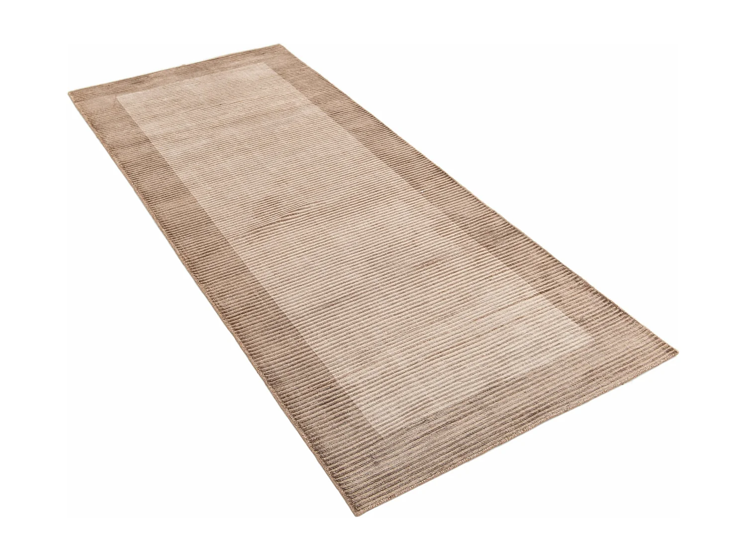Läufer-Wollteppich 81x201 Braun Darya