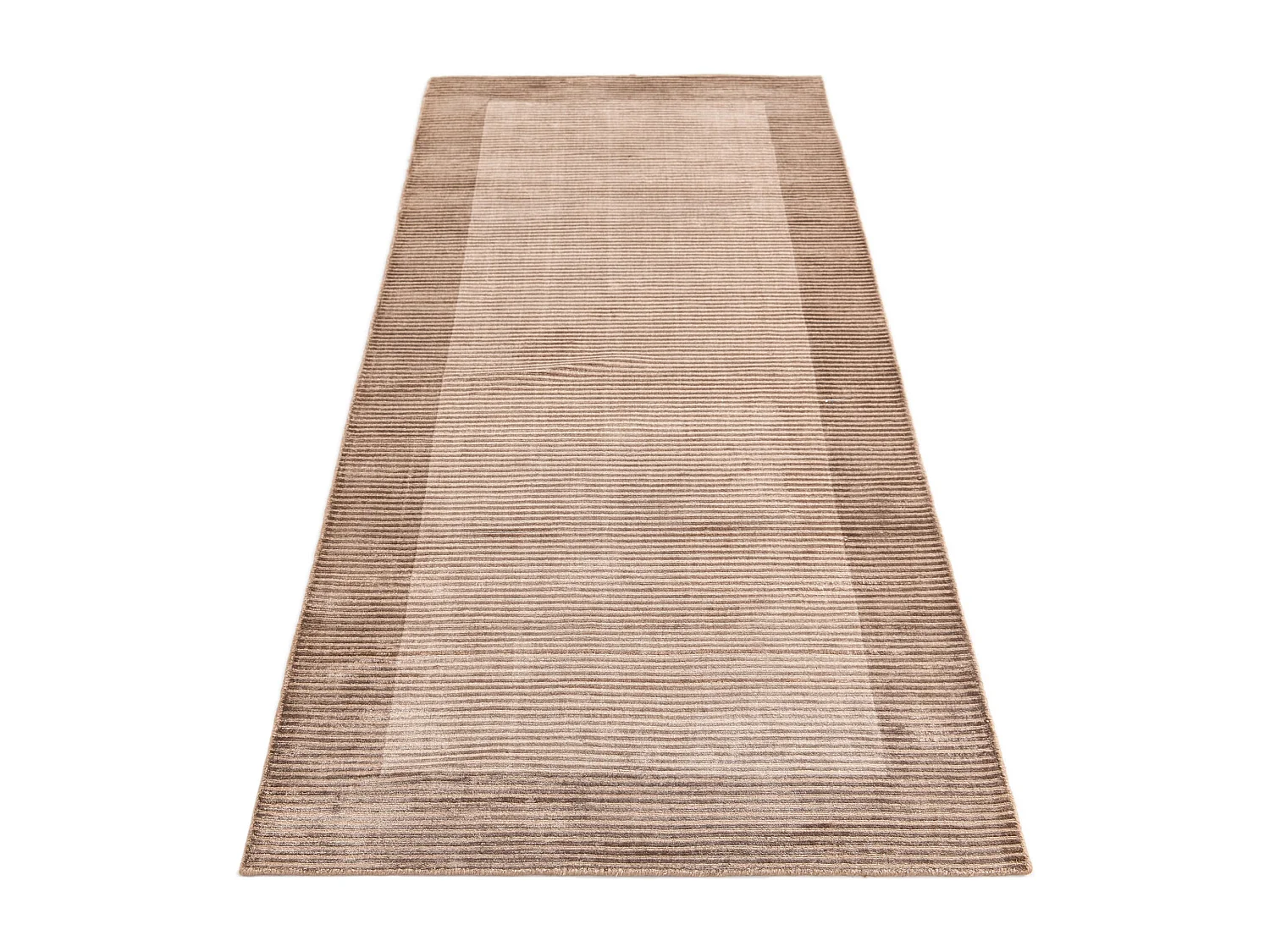 Läufer-Wollteppich 81x201 Braun Darya