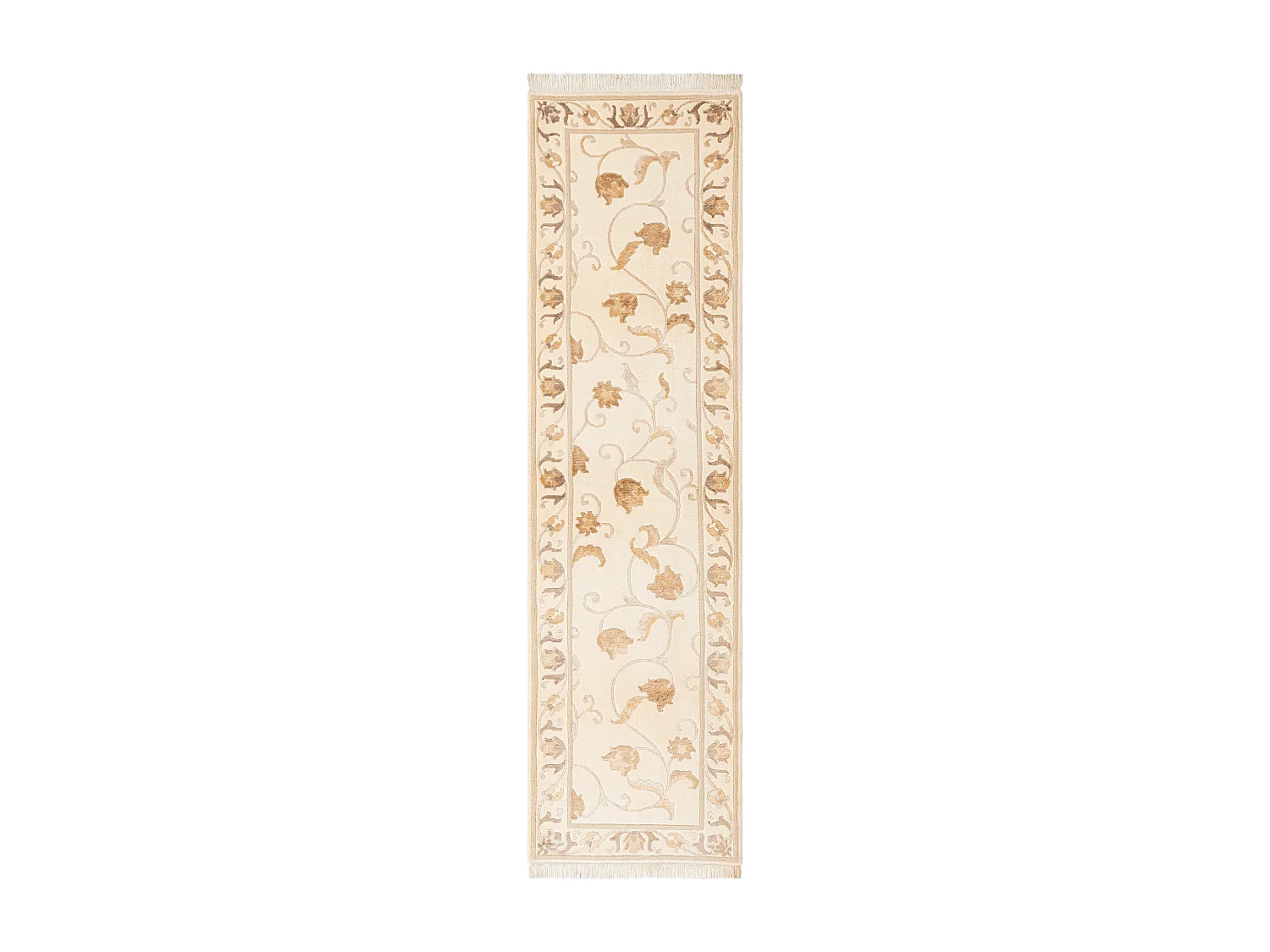 Tapis de couloir en laine 79x300 beige Darya