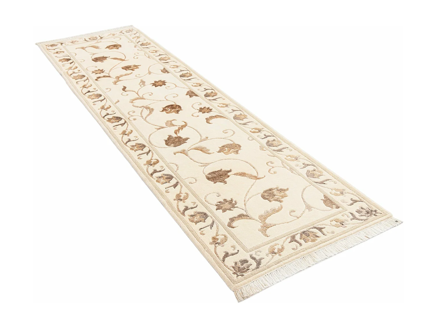 Tapis de couloir en laine 79x300 beige Darya