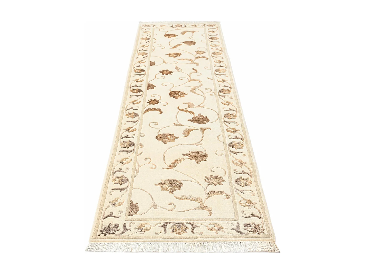 Tapis de couloir en laine 79x300 beige Darya