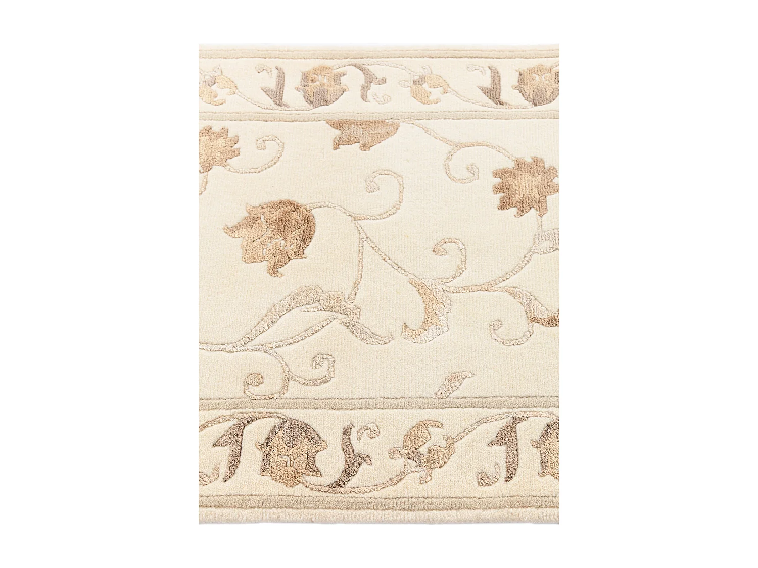 Tapis de couloir en laine 79x300 beige Darya
