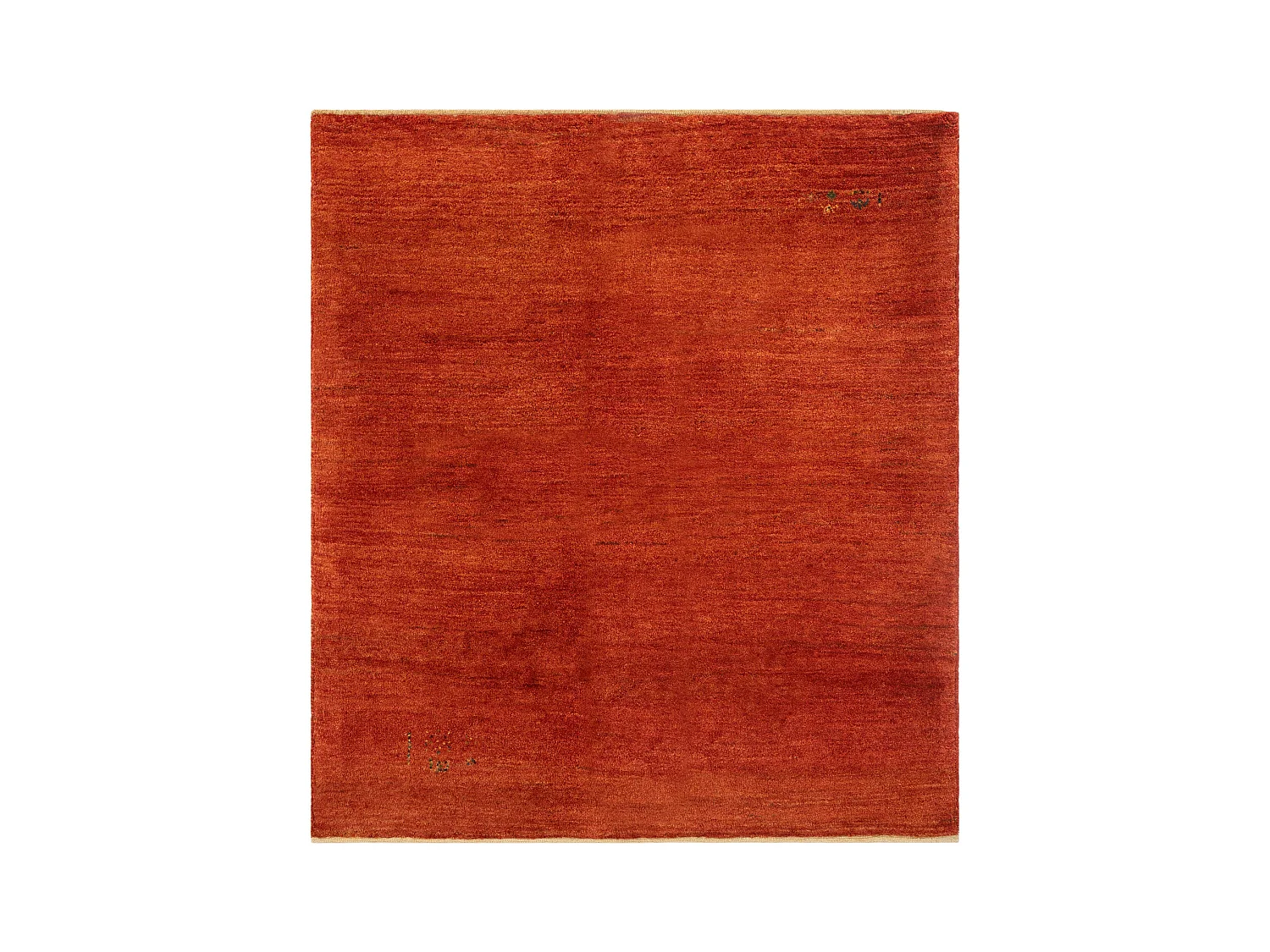 Tappeto in lana 140x159 rosso Gabbeh Shouli