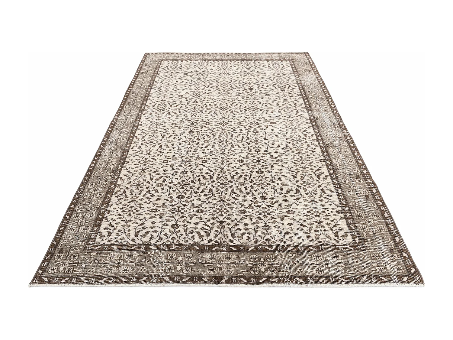 Tappeto in lana 155x264 marrone Ultra Vintage