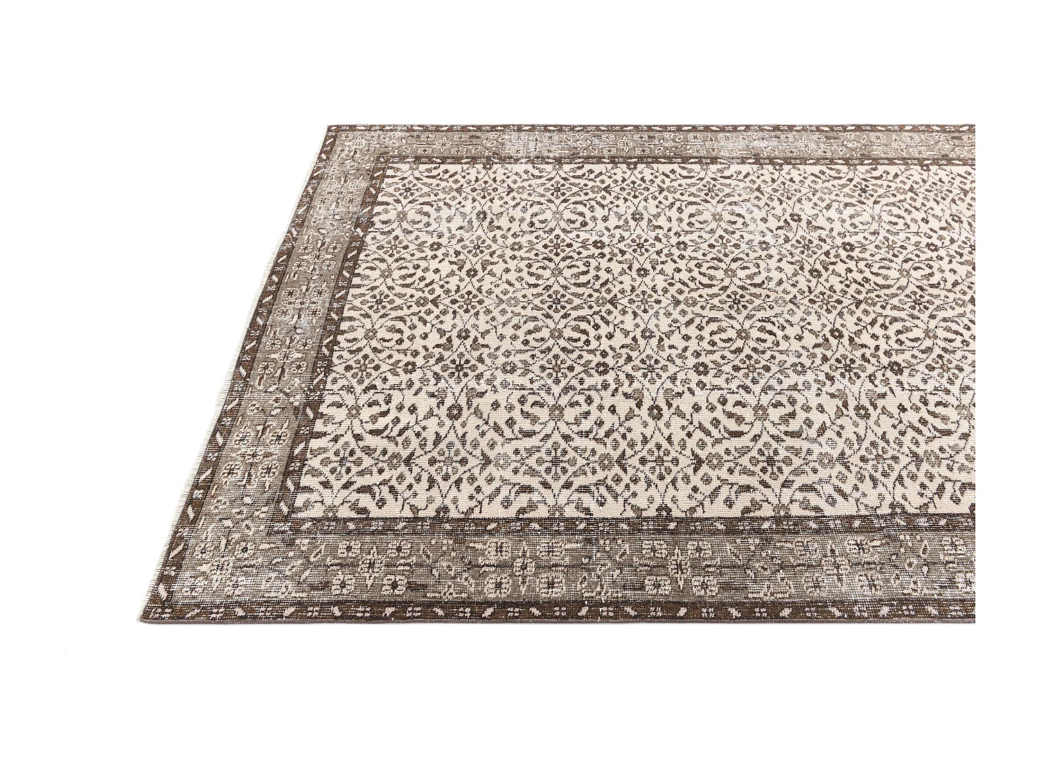 Tappeto in lana 155x264 marrone Ultra Vintage