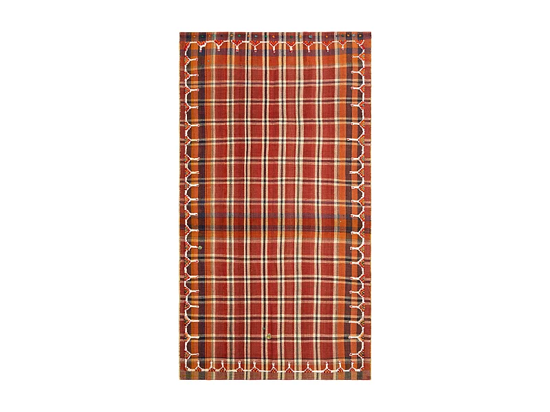 Tapis de laine 139x246 rouge Jajim