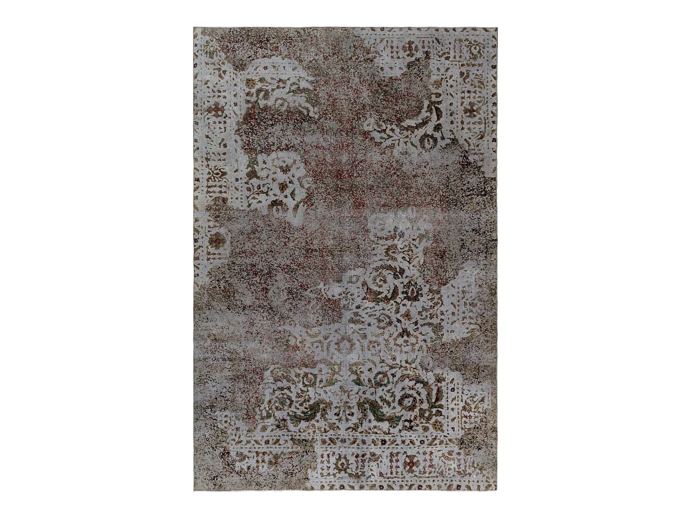 Tappeto in lana 191x295 grigio Vintage Royal