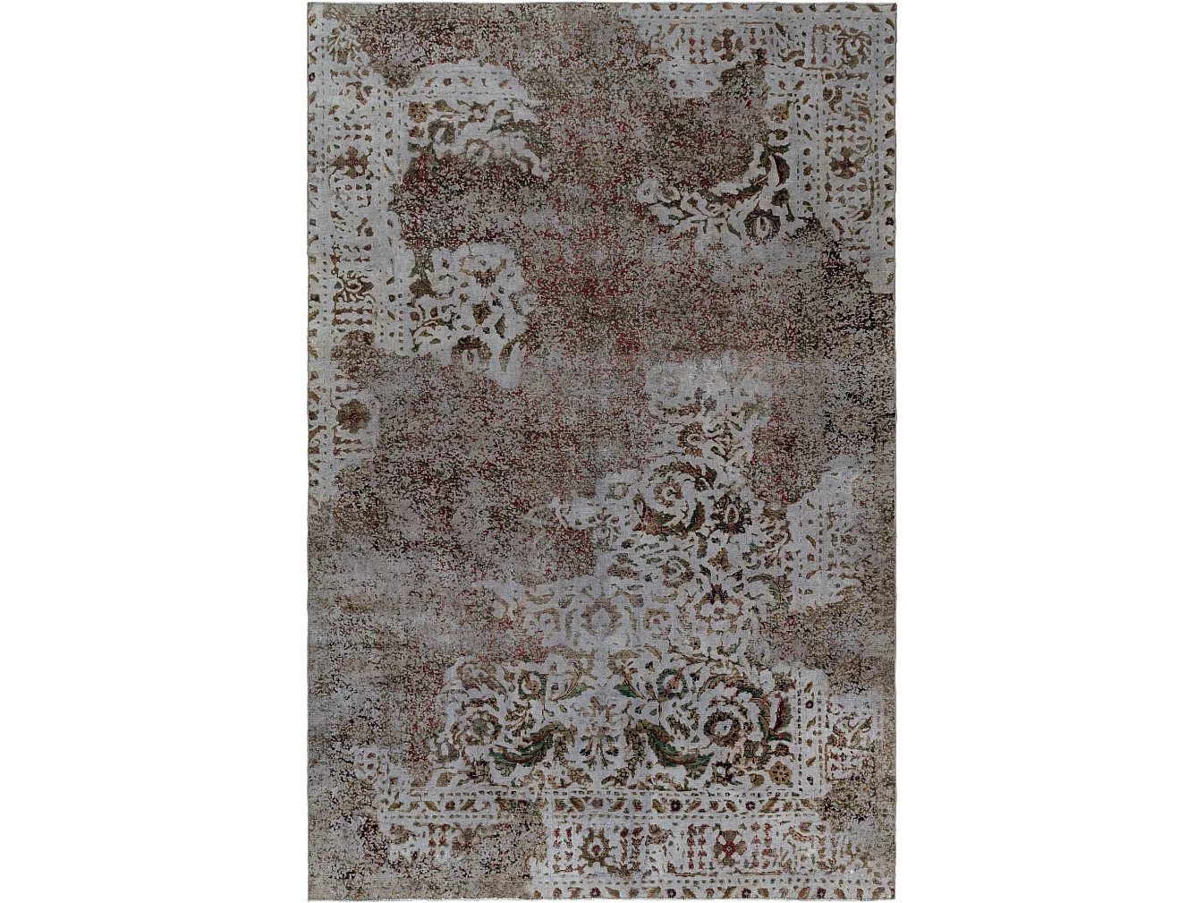 Tapis de laine 191x295 gris Vintage Royal