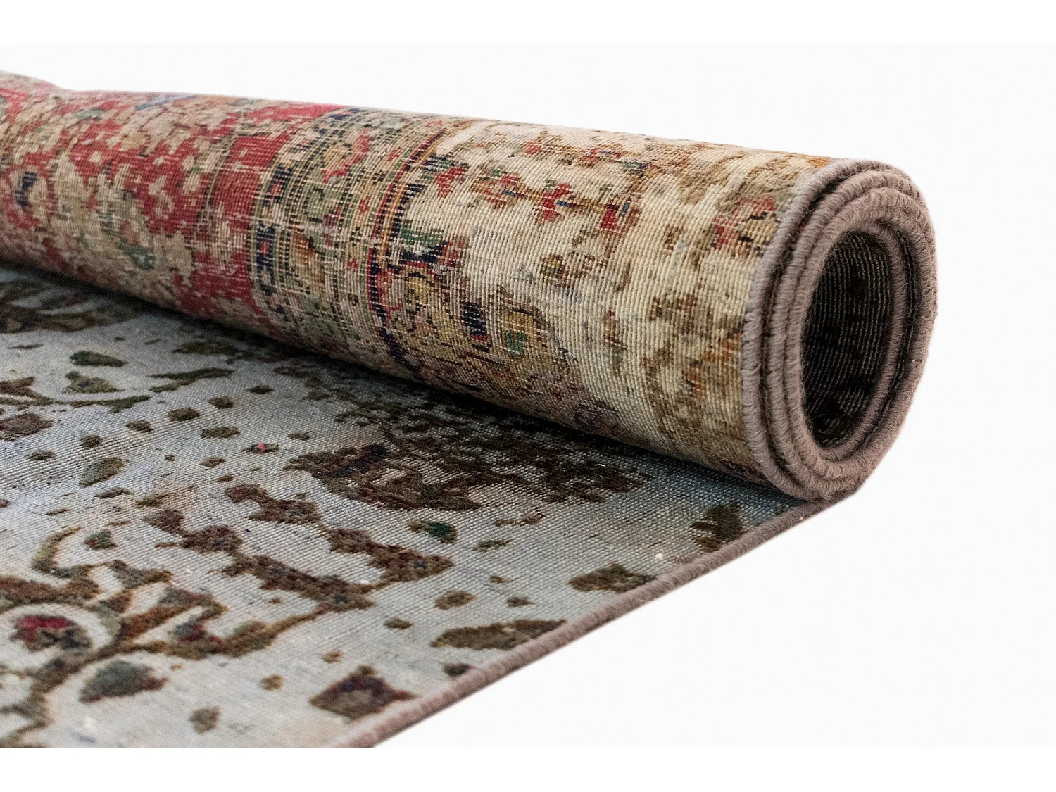 Tapis de laine 191x295 gris Vintage Royal