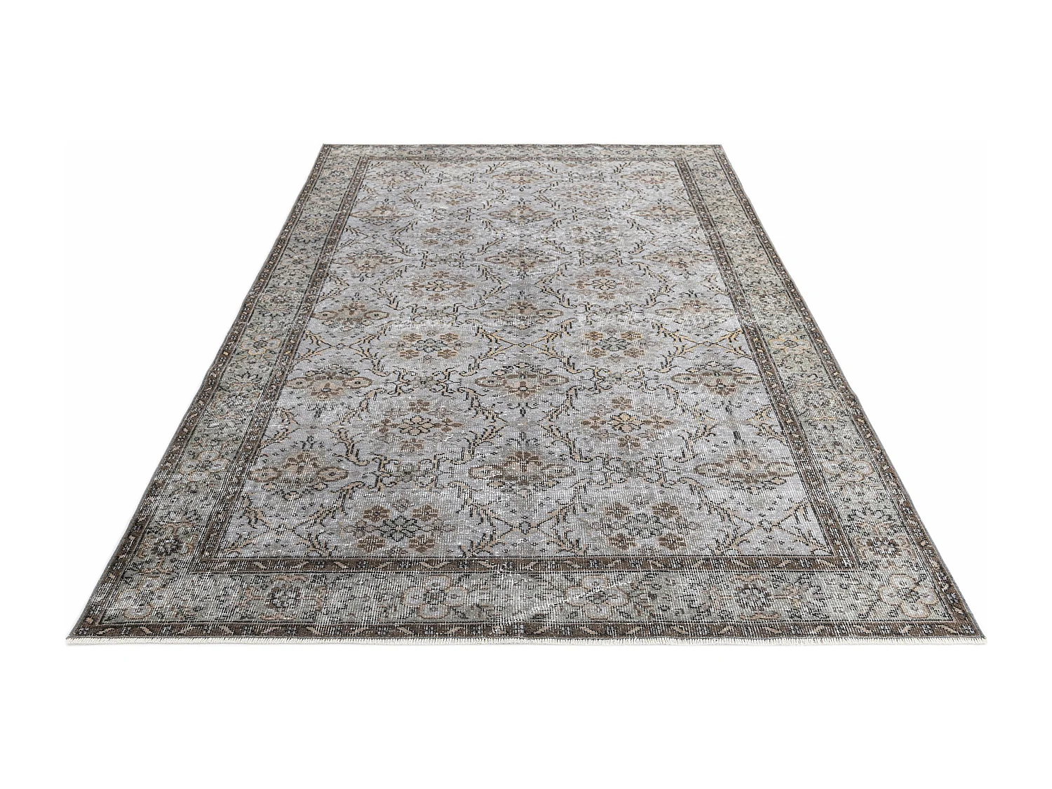 Tapis de laine 173x279 gris Ultra Vintage