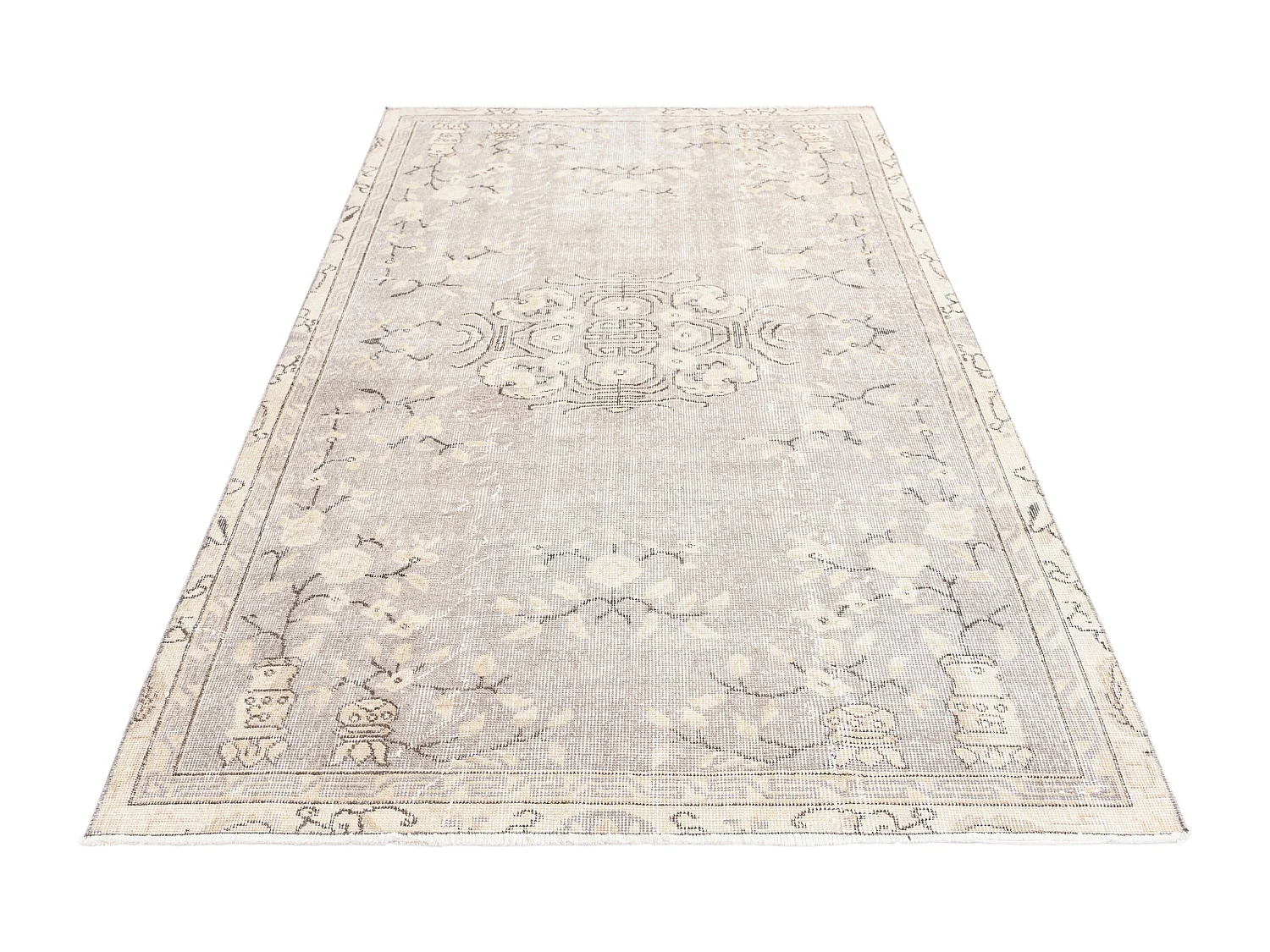 Tapis de laine 135x236 brun Ultra Vintage