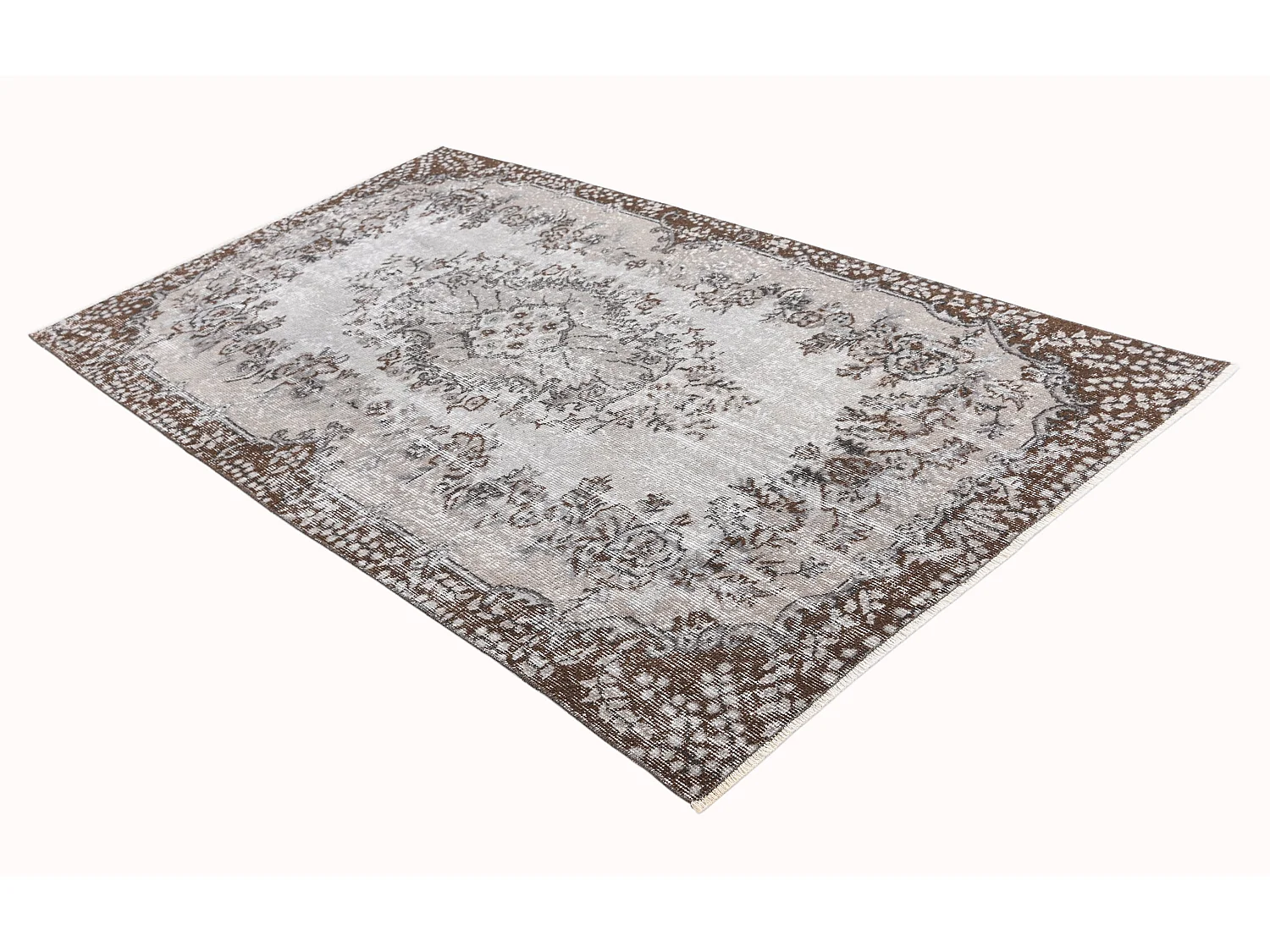 Tapis de laine 130x231 gris Ultra Vintage