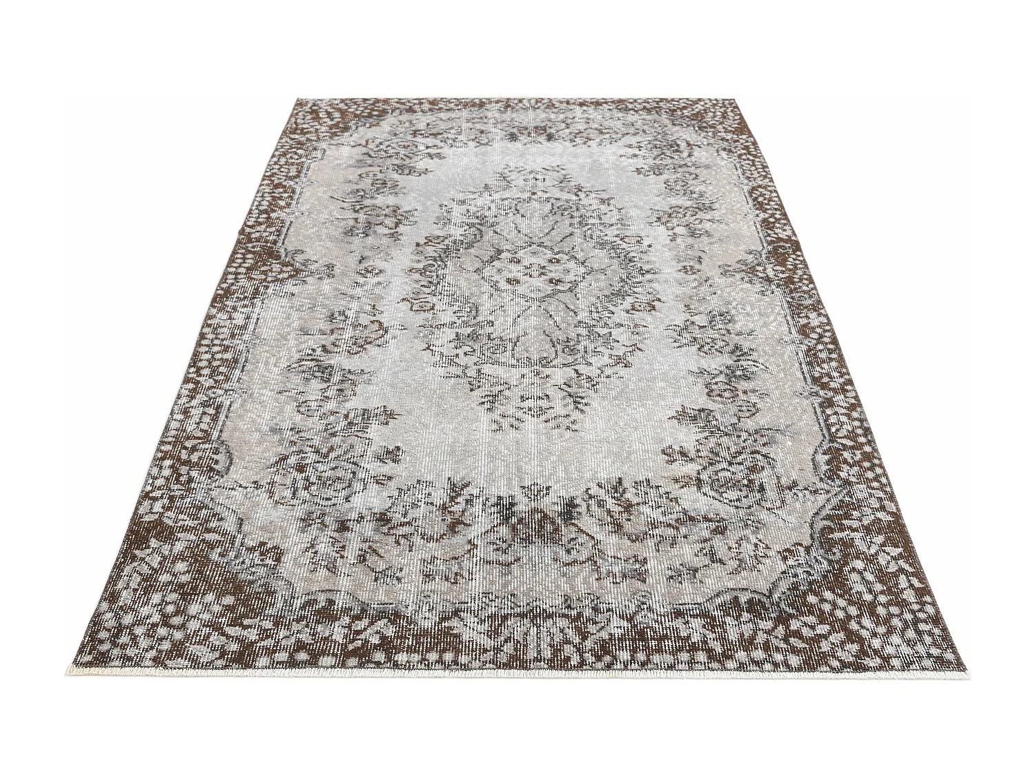 Tapis de laine 130x231 gris Ultra Vintage