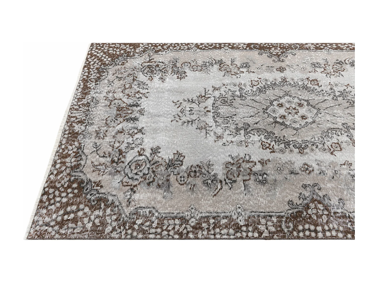 Tapis de laine 130x231 gris Ultra Vintage
