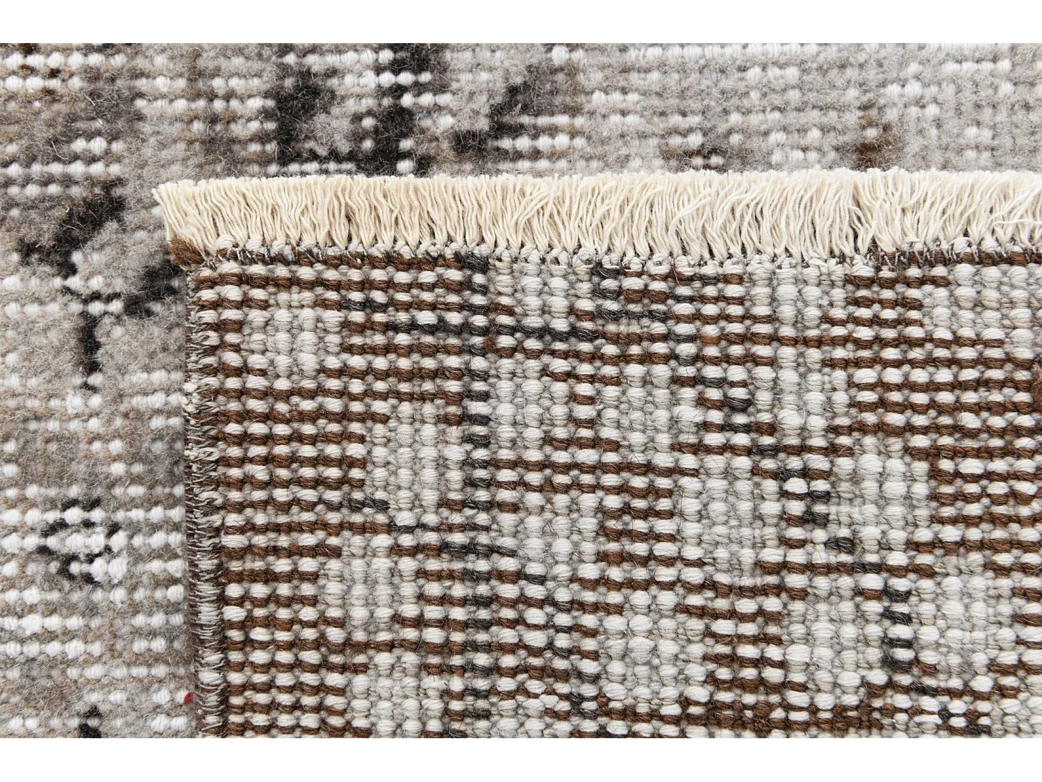 Tapis de laine 130x231 gris Ultra Vintage