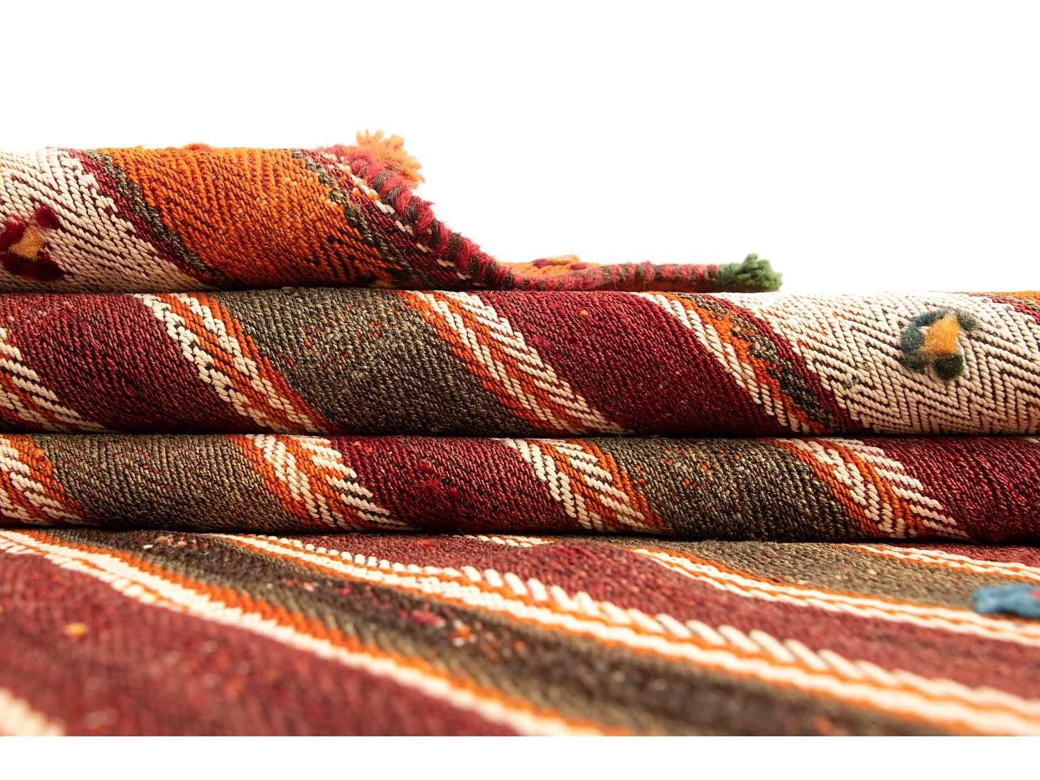 Tapis de laine 145x191 rouge Jajim