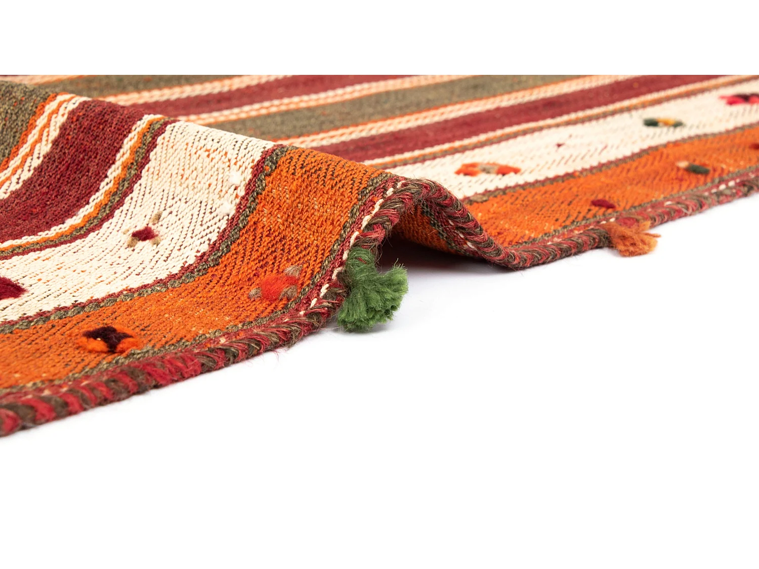 Tapis de laine 145x191 rouge Jajim