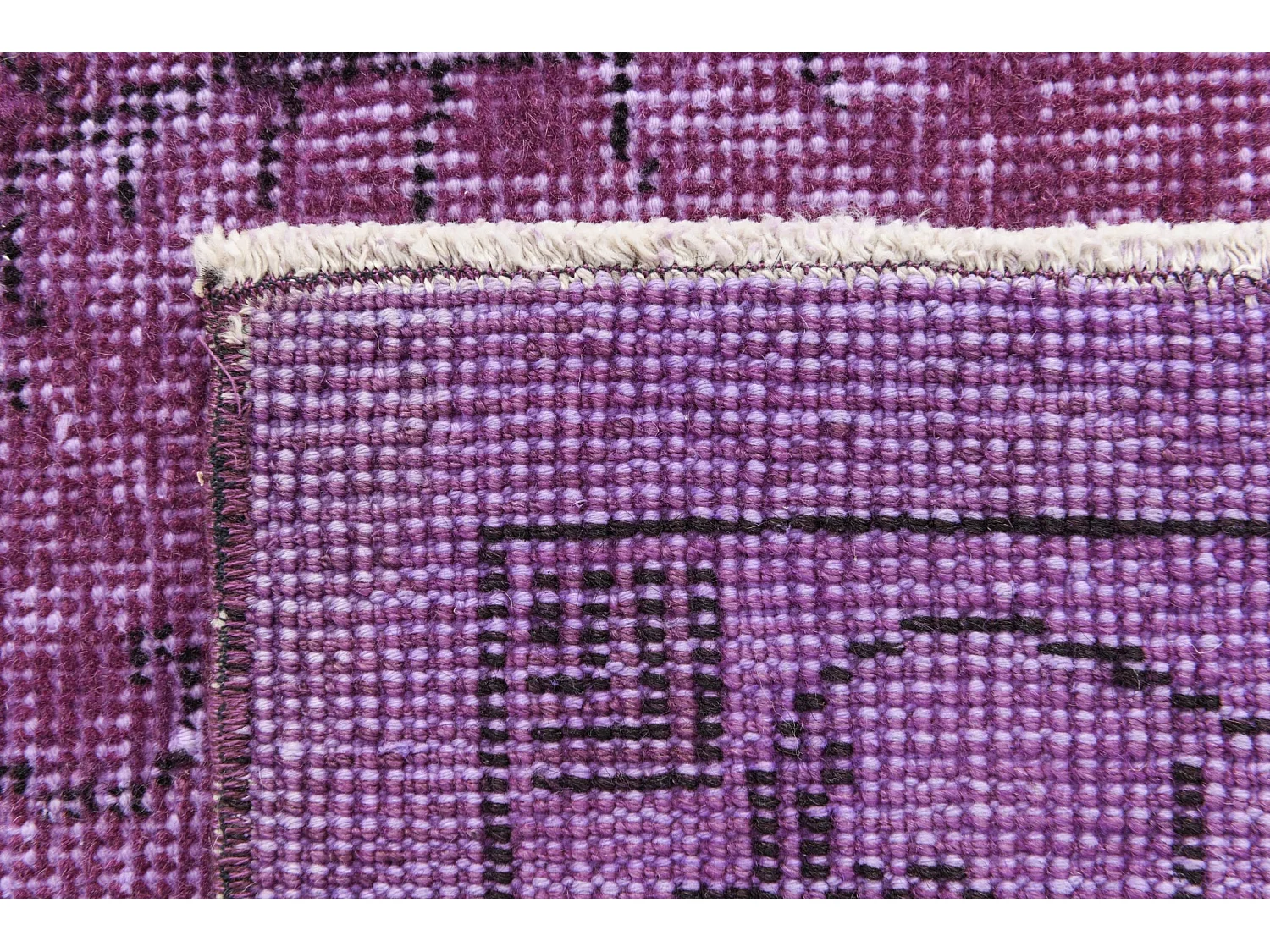 Tapis de laine 155x249 Violet Ultra Vintage