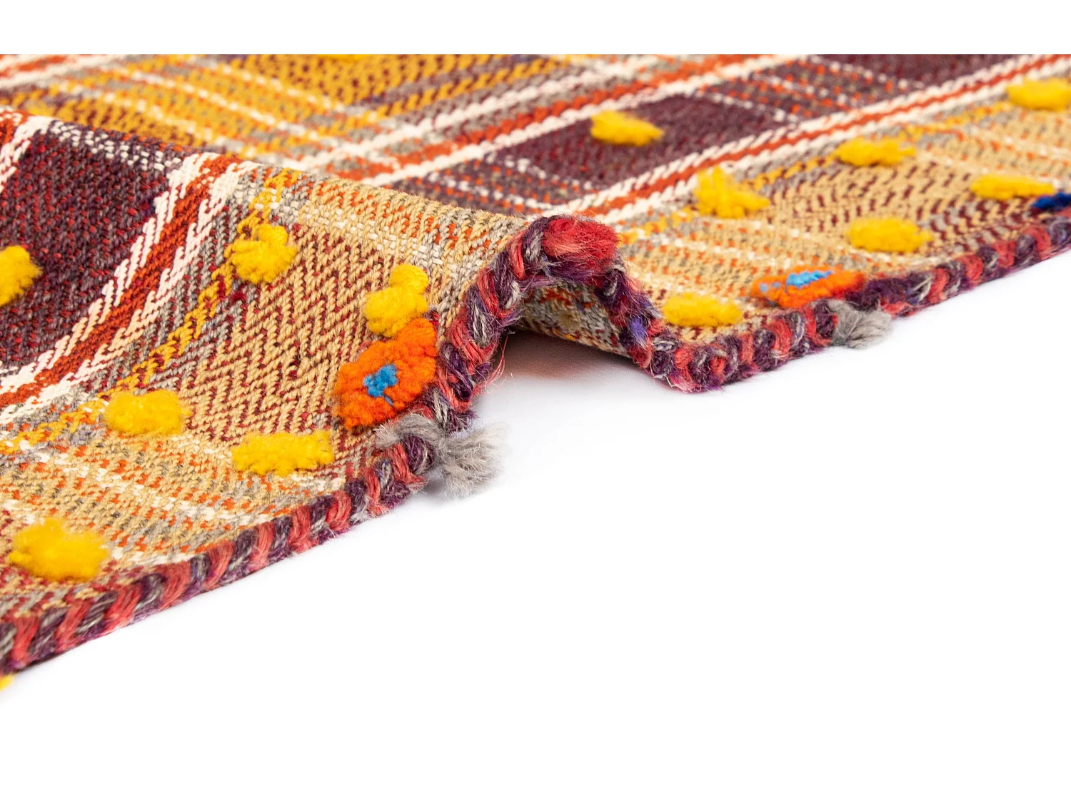 Wollteppich 161x208 Beige Jajim