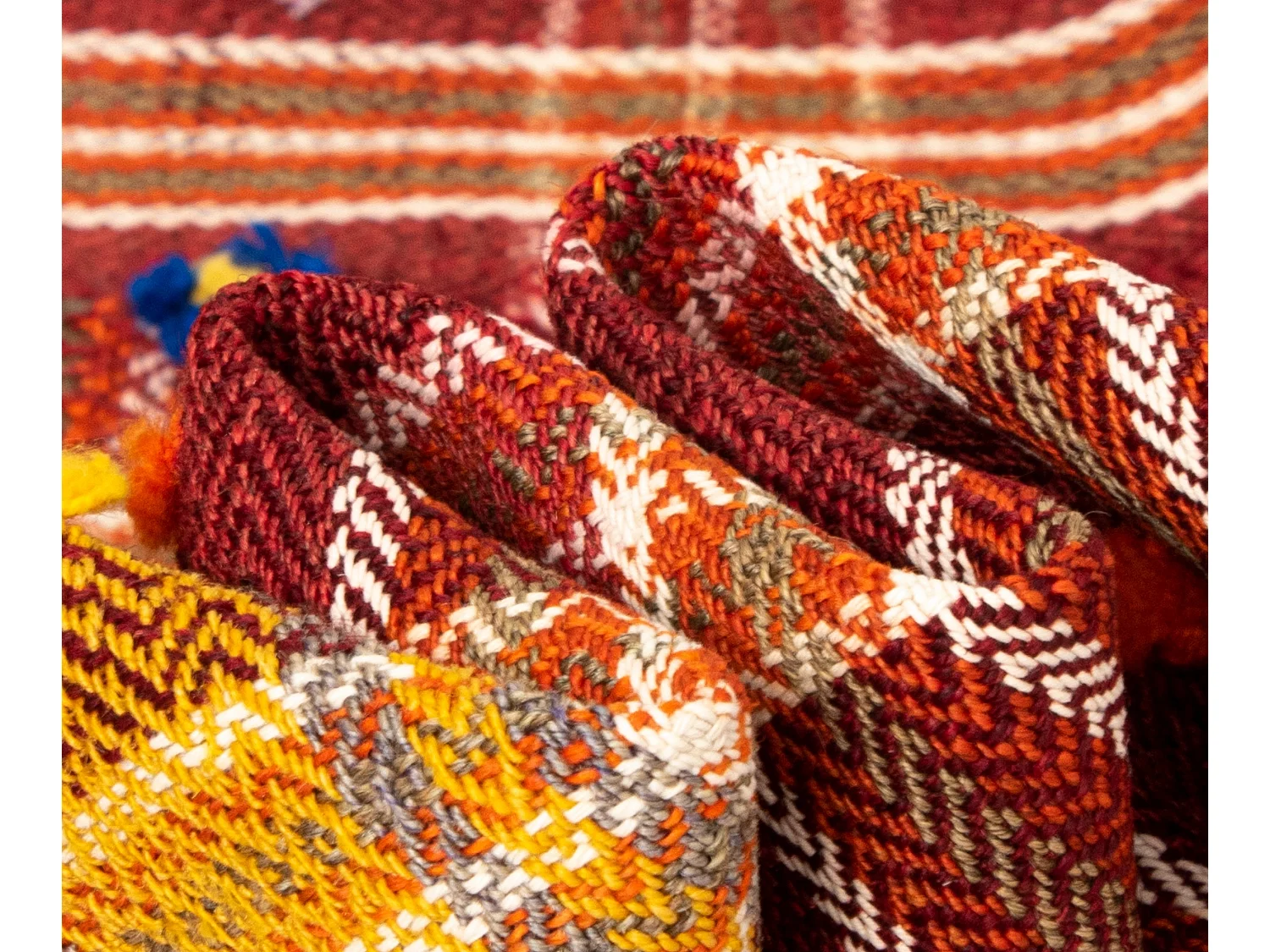 Wollteppich 161x208 Beige Jajim