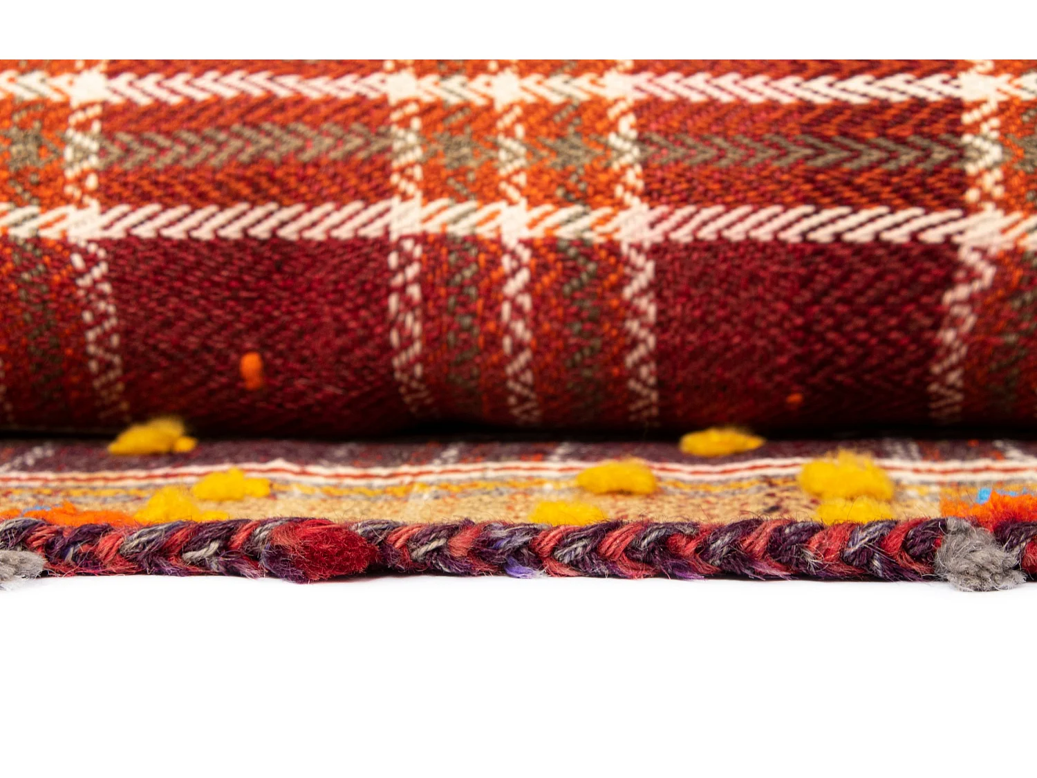 Wollteppich 161x208 Beige Jajim