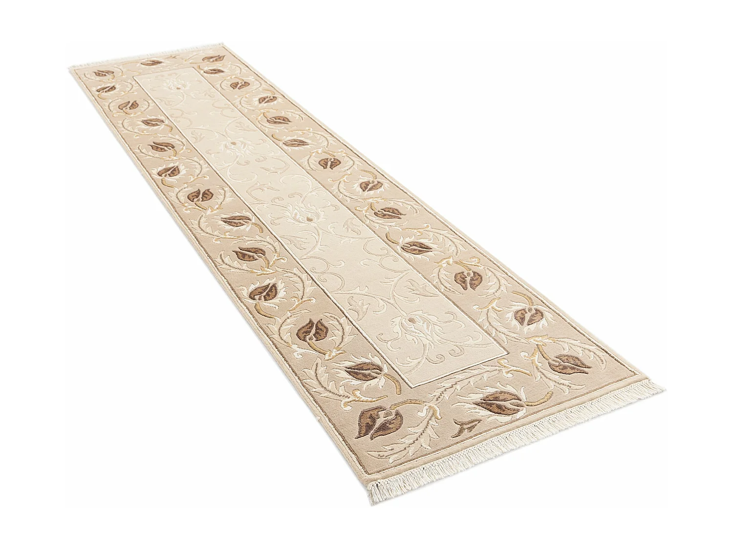 Tappeto per corridoio in lana 79x295 marrone Darya