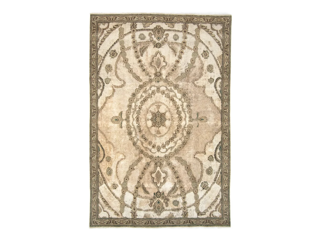 Tapis de laine 185x283 vert Vintage Royal