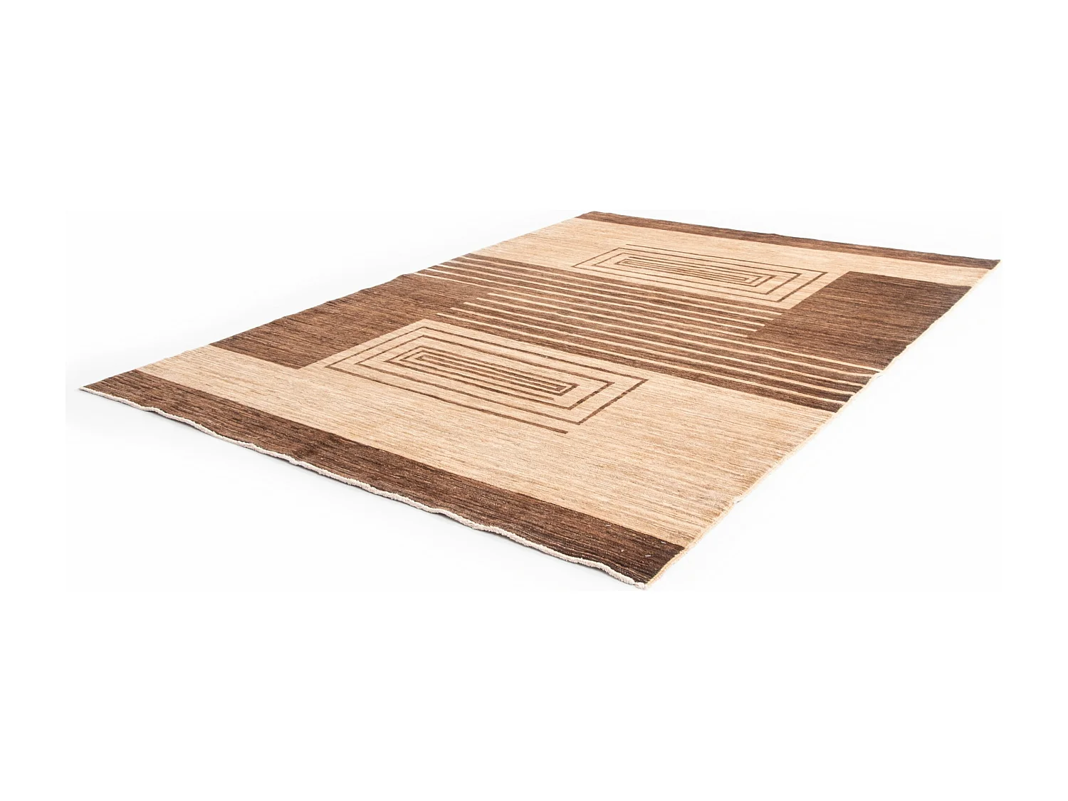 Tapis de laine 171x249 brun Juma